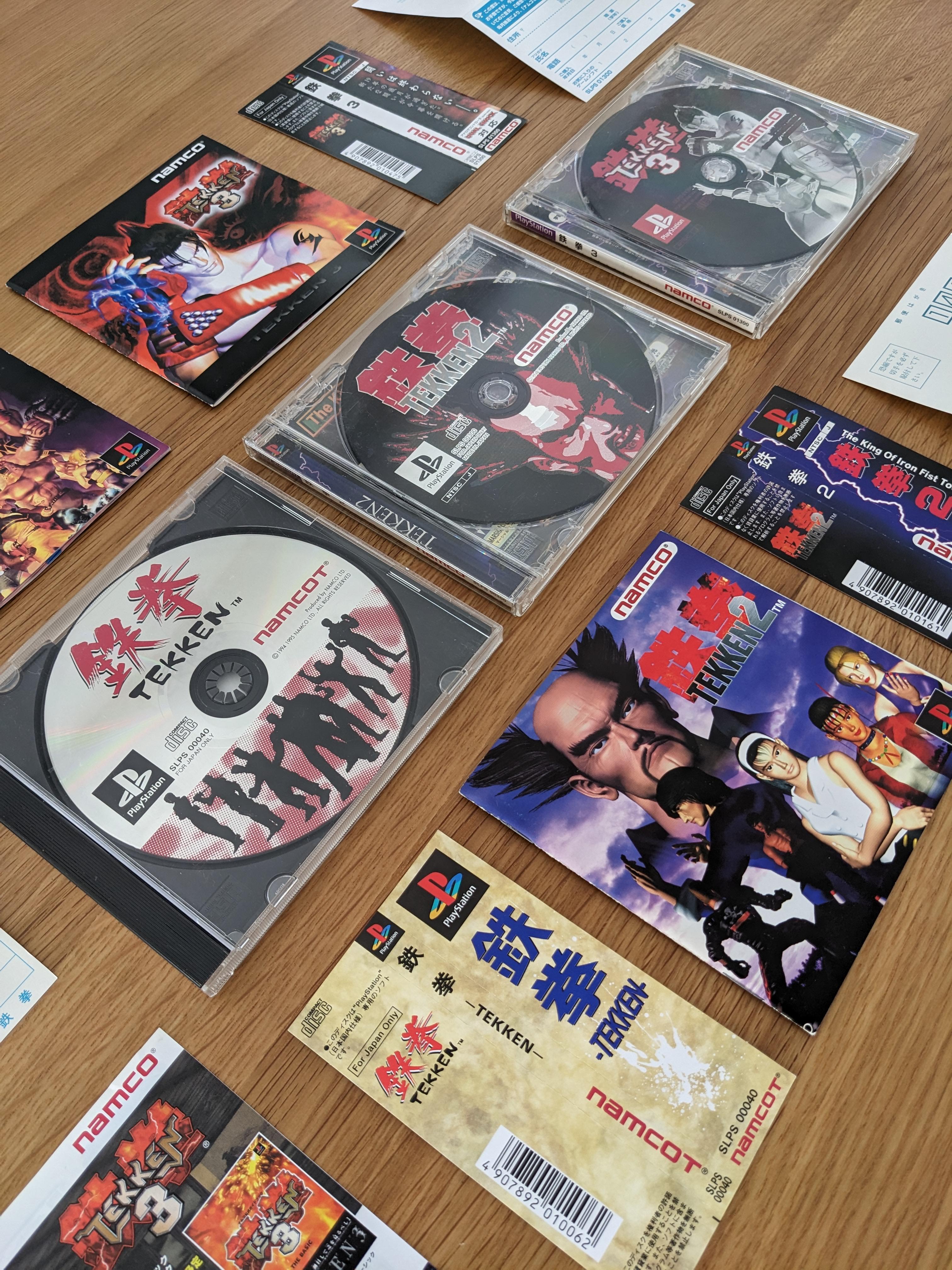 Pretty stoked to finally own a complete set of the 3 original Tekken