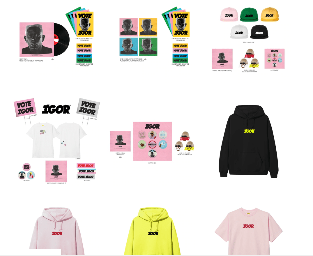 merch seems to be back with individual pieces tylerthecreator