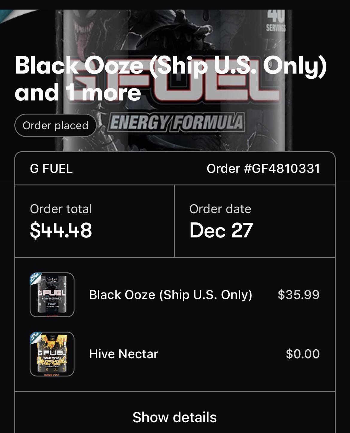 swag juice😎 r/GFUEL