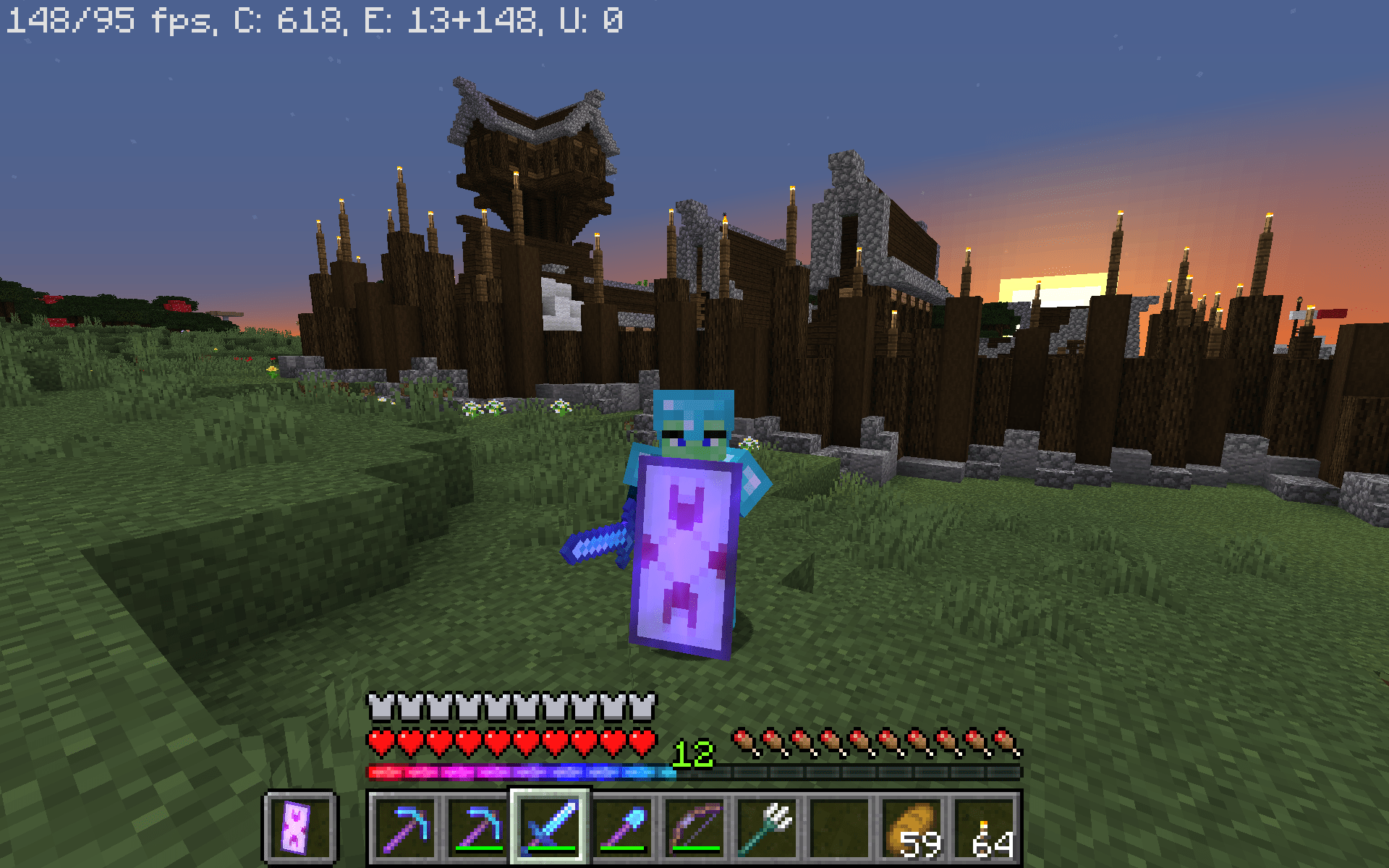 Enchanted Shield Minecraft Malia Lozano