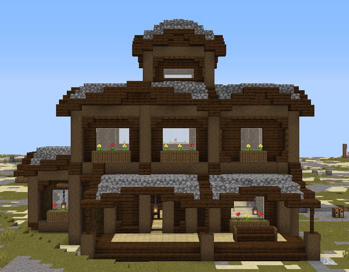 My Woodland Mansion Inspired Starter Base I Built On An SMP r/Minecraft