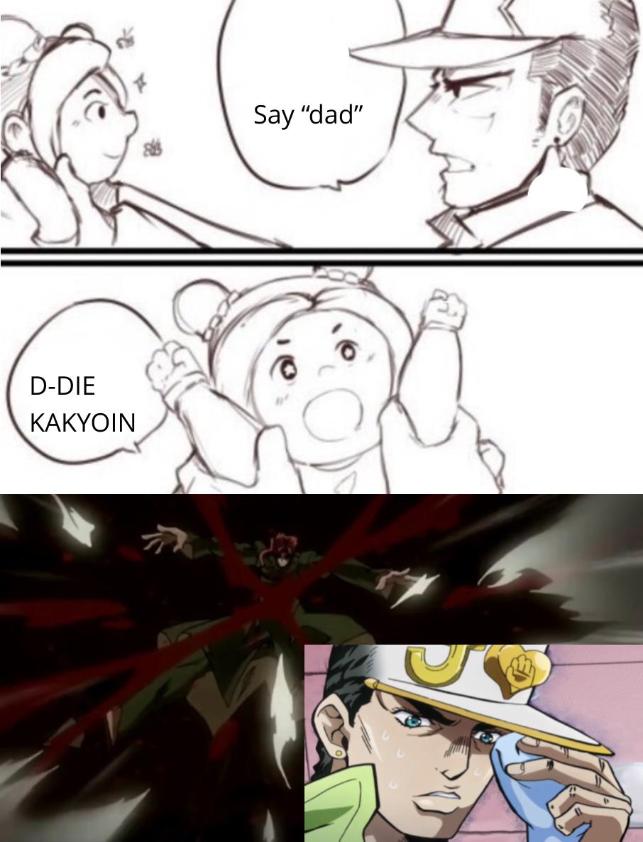 Jotaro gets PTSD r/kakyoin