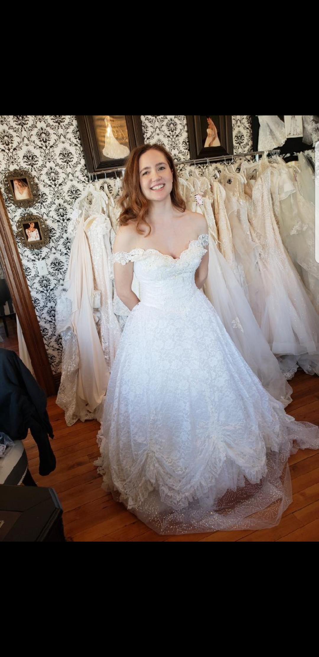 I am having my mom's wedding dress altered for my wedding! Here is a