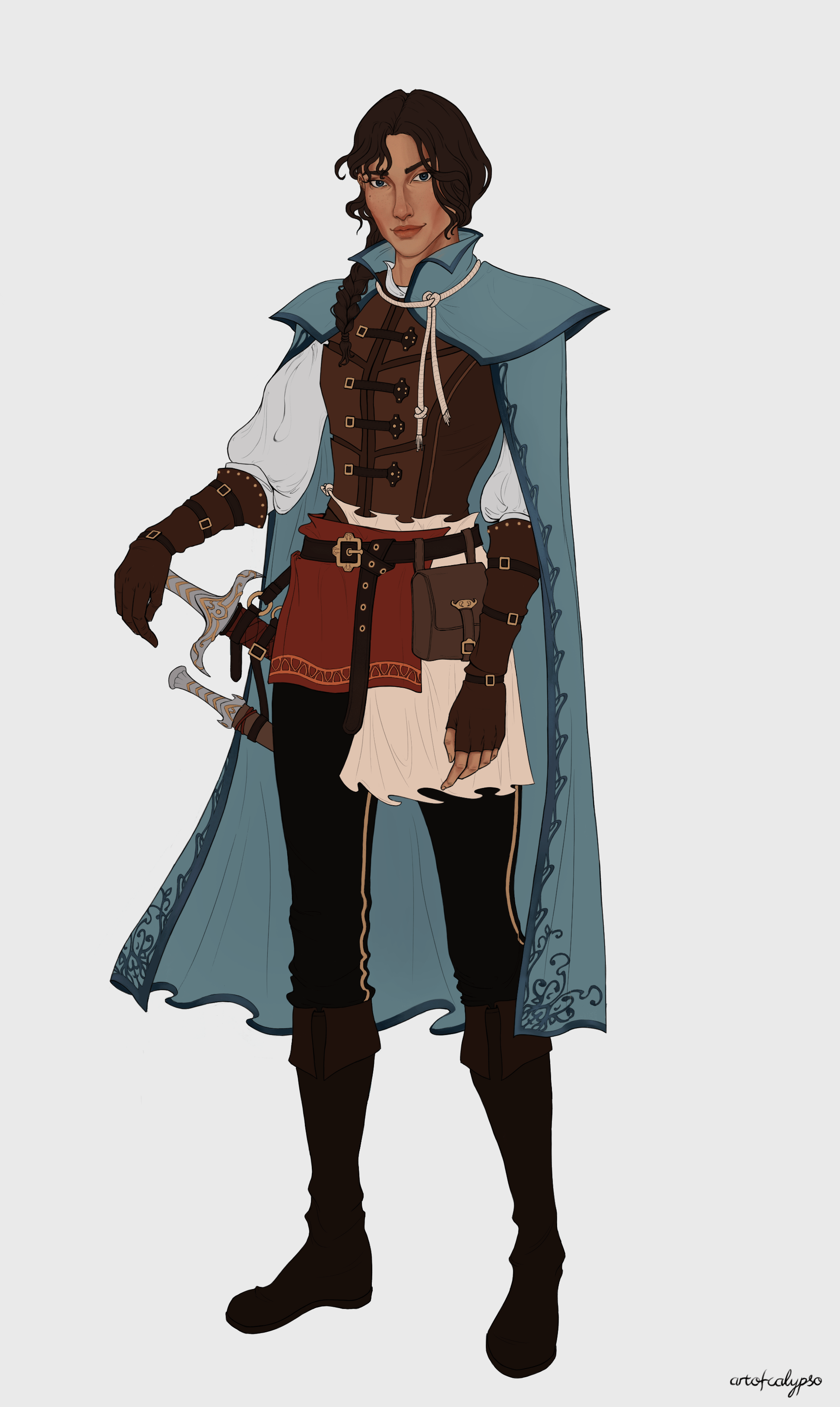 [OC] Sameera, my College of Sword Bard r/DnD