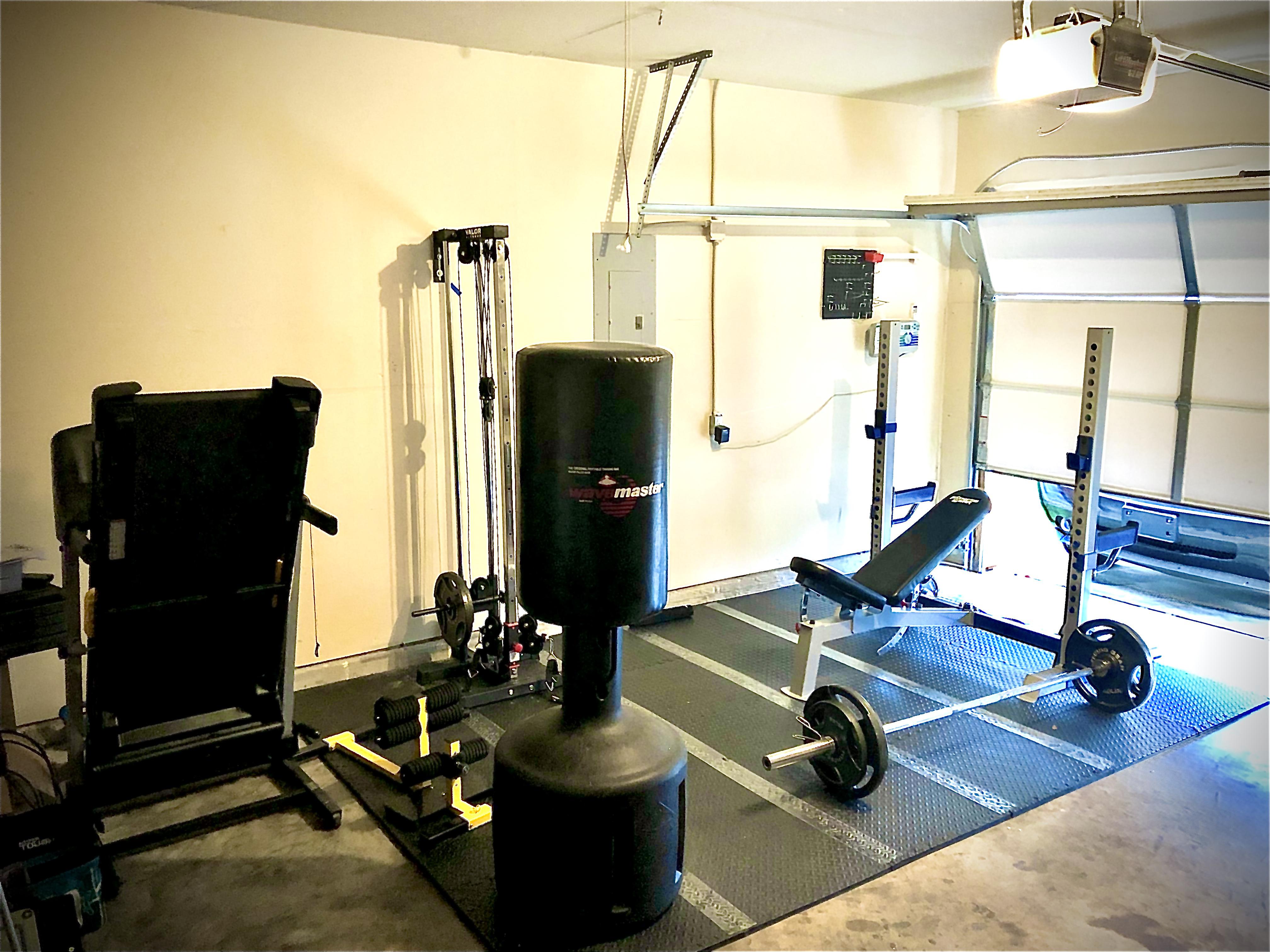 My Home Gym is a work in progress. Power Rack coming next!! r/homegym