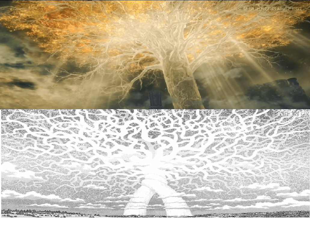 This huge tree they were showing off is a major berserk reference. I'm