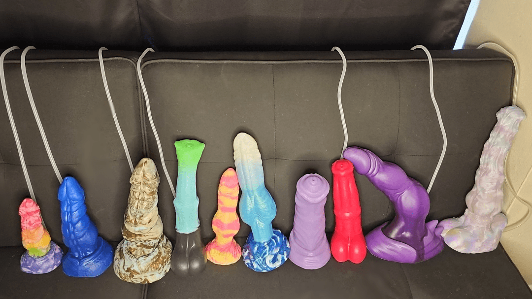 All of my bad dragon toys lined up : BadDragon