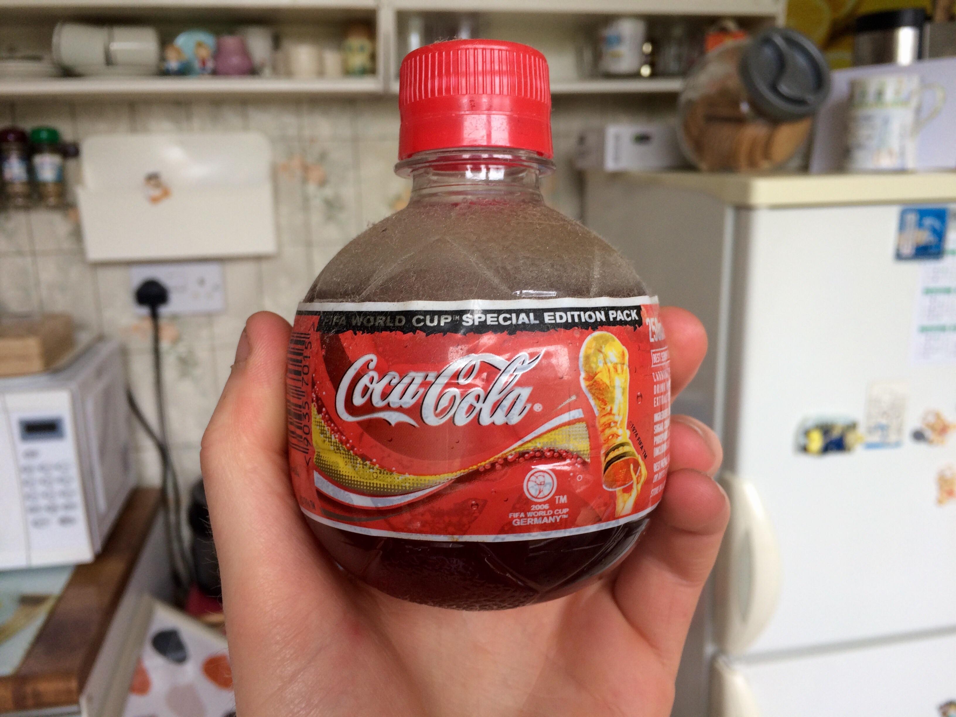 I found this football shaped Coke bottle from the 2006 FIFA World Cup