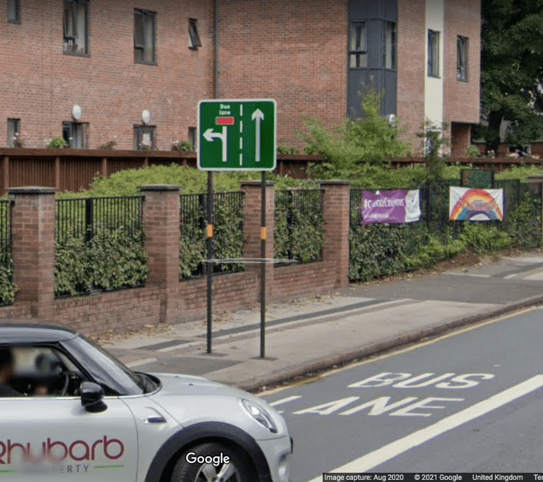 On the way back from work, a stretch of road diverts into two lanes