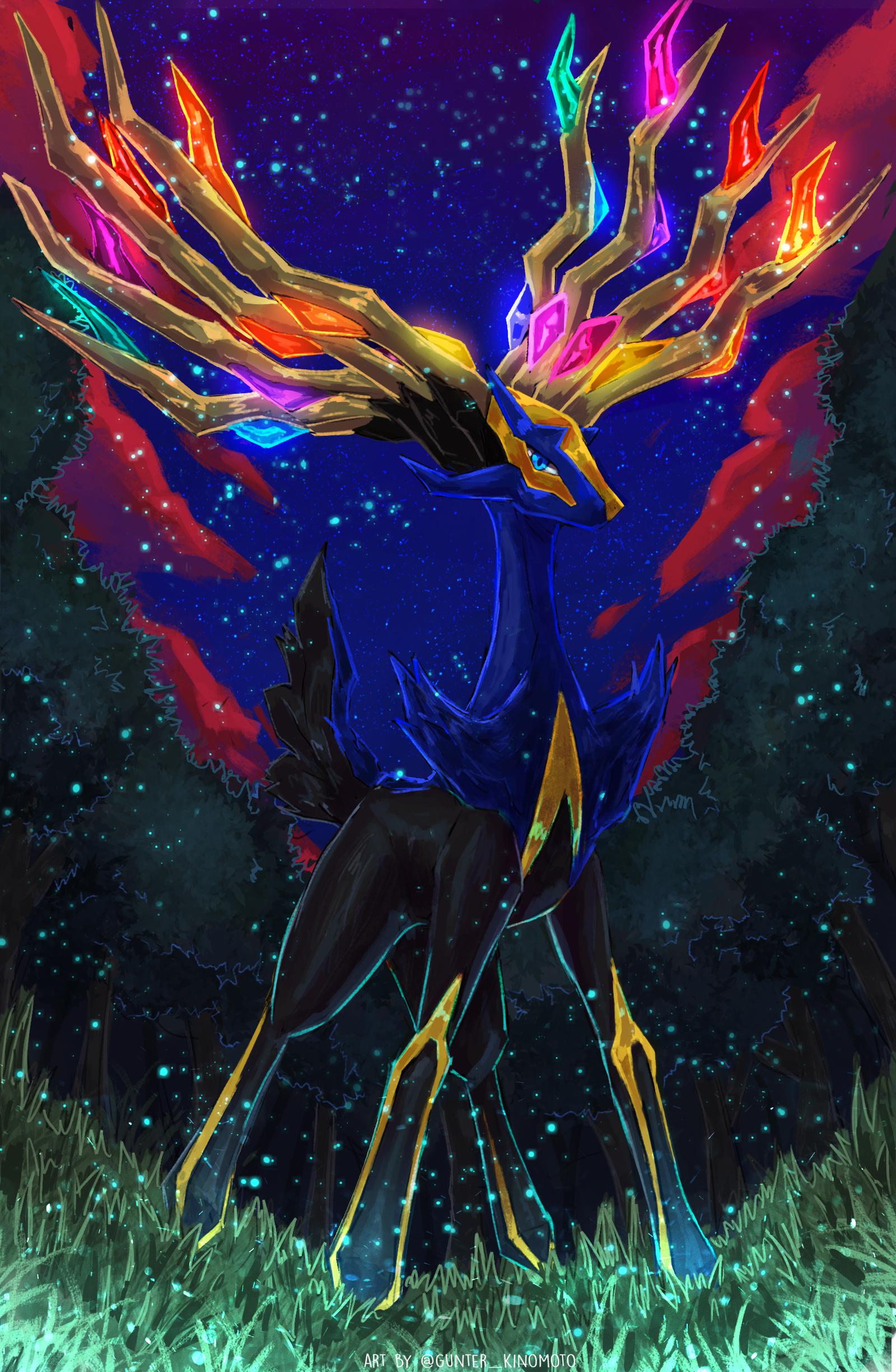 I DREW XERNEAS pokemon