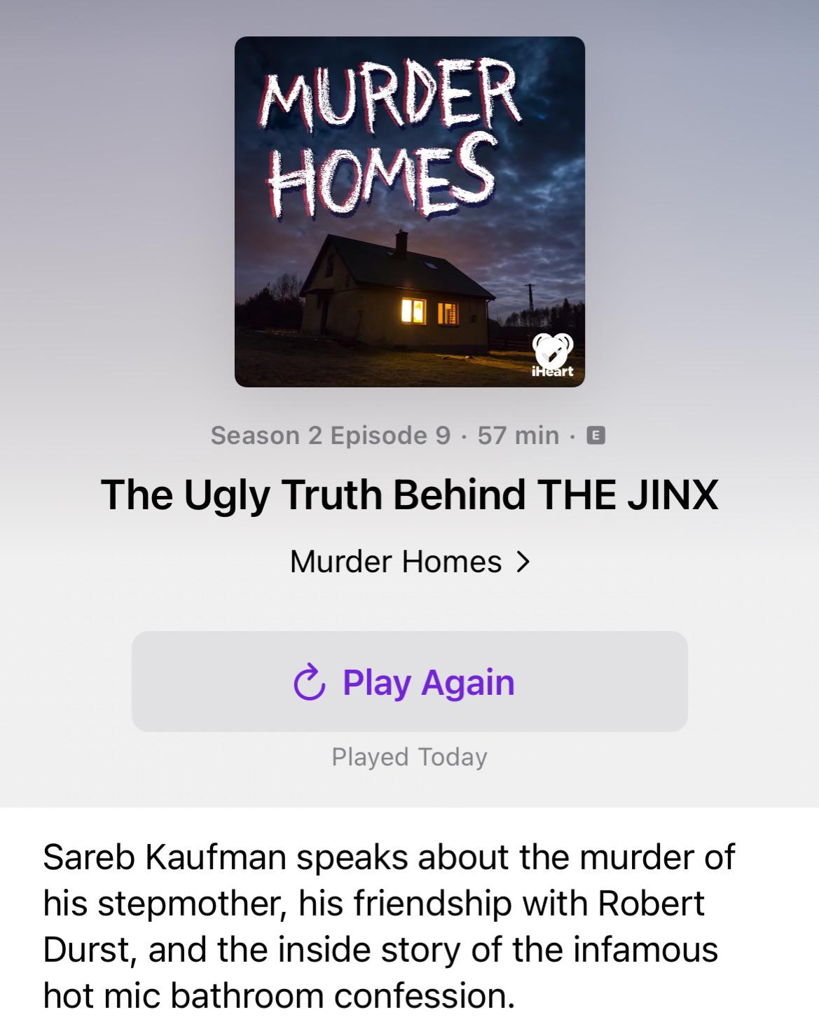 Murder Homes Podcast the Ugly Truth Behind The Jinx r/thejinx