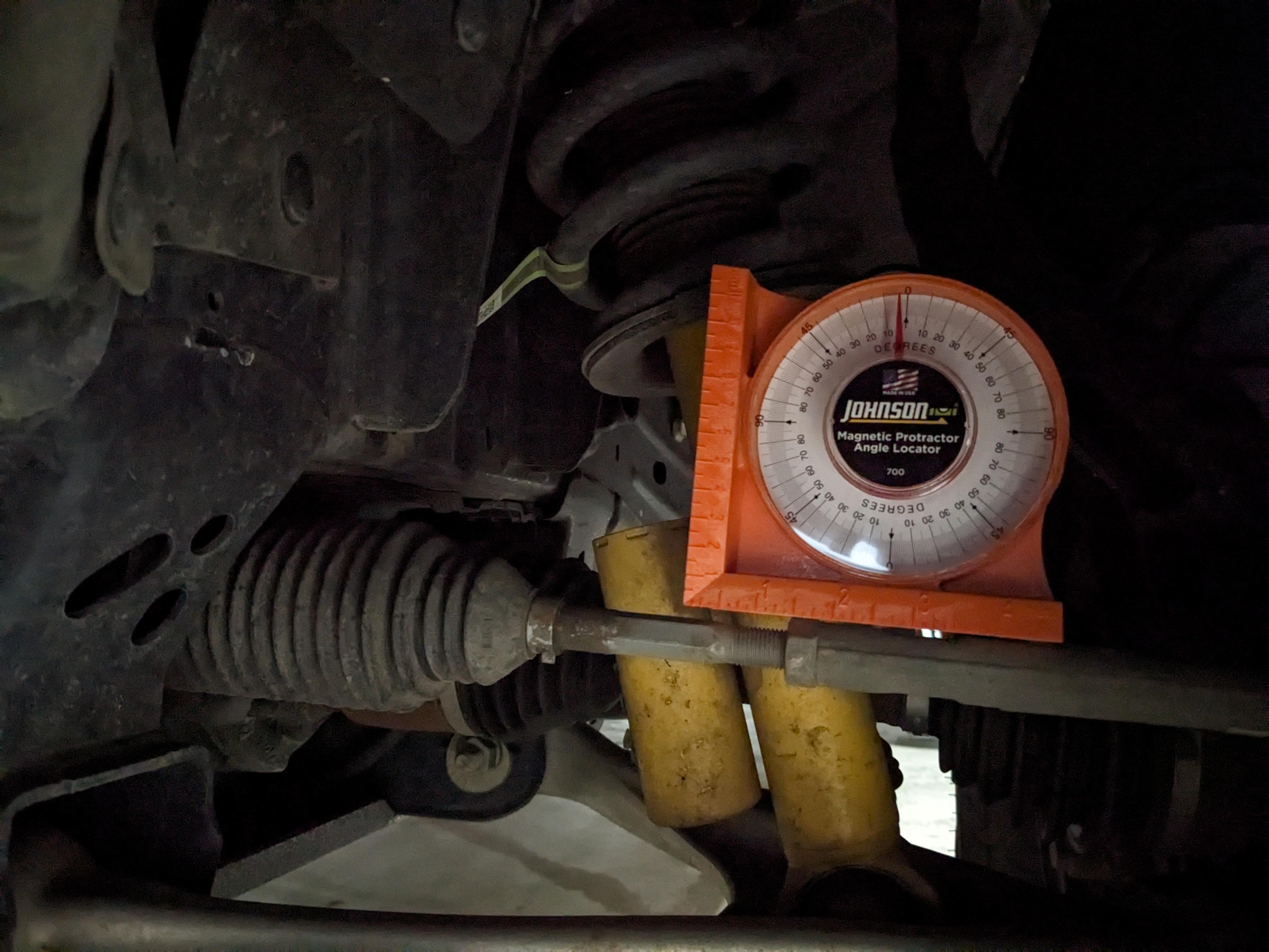 Stock SAS tie rod angle r/bronco