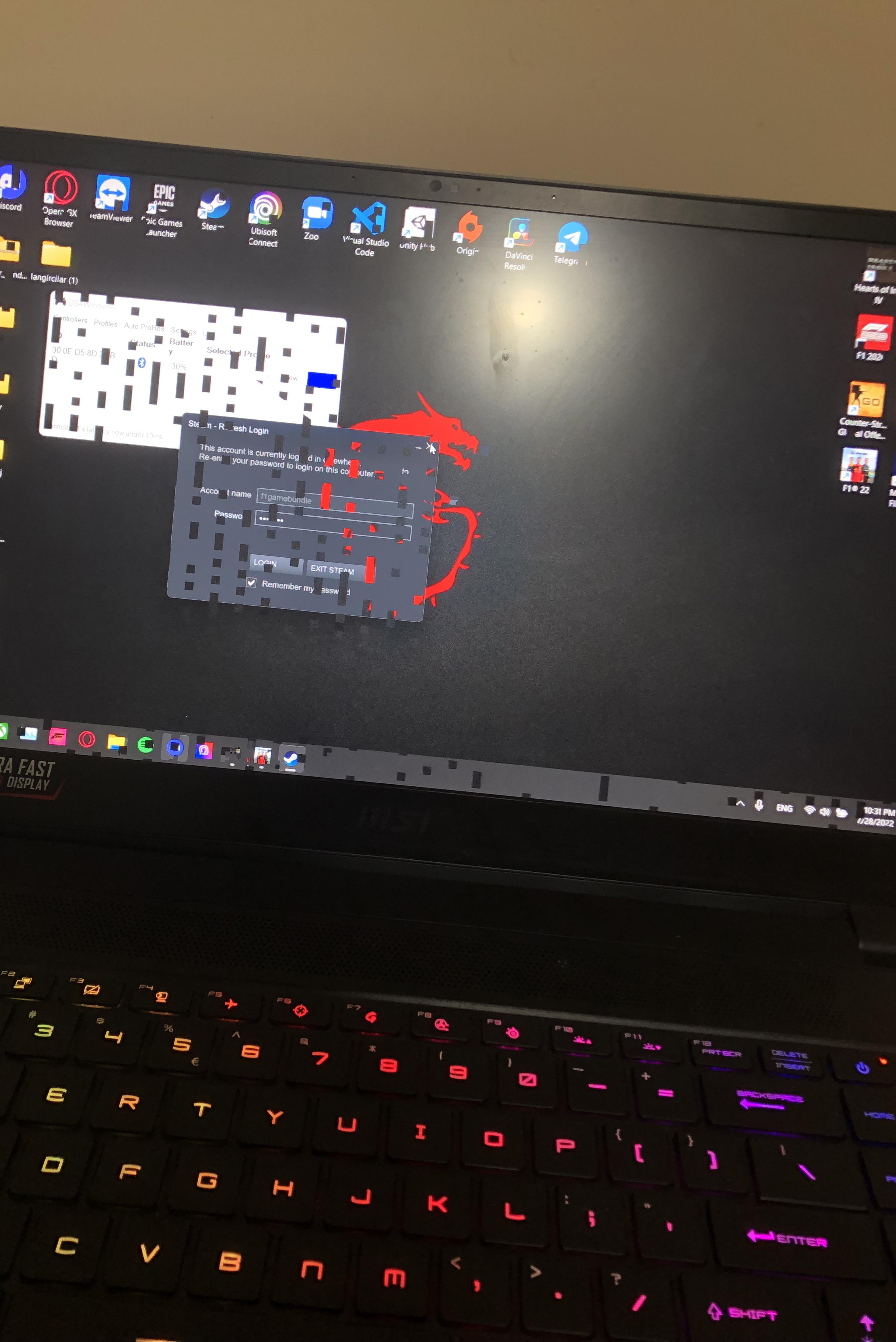 MSI GS66 11UE Random black squares appeared and pc crashed (I hope its
