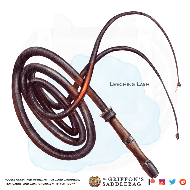 {The Griffon's Saddlebag} Leeching Lash Weapon (whip) r