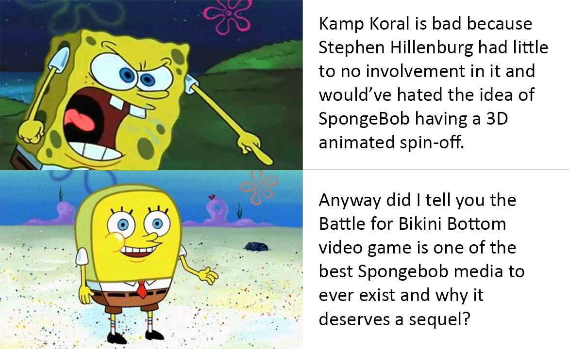 The Spongebob community is tearing itself apart right now and I'm just