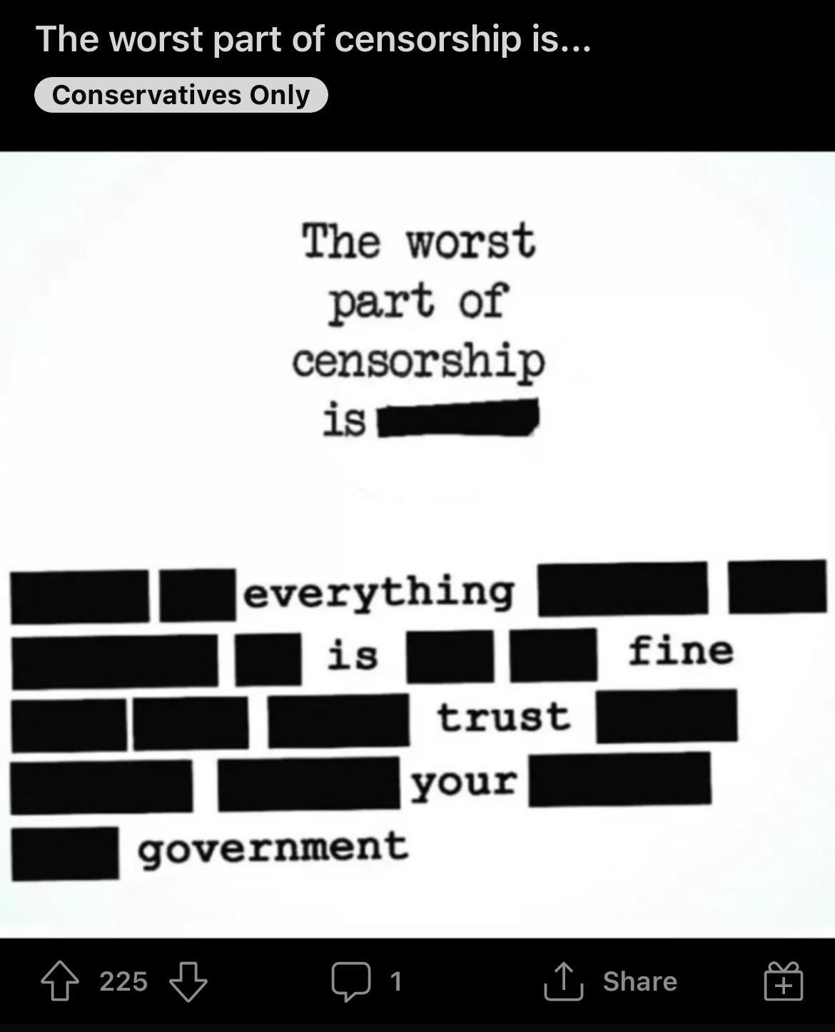 Bold words for a meme labeled “conservatives only” r/TheRightCantMeme