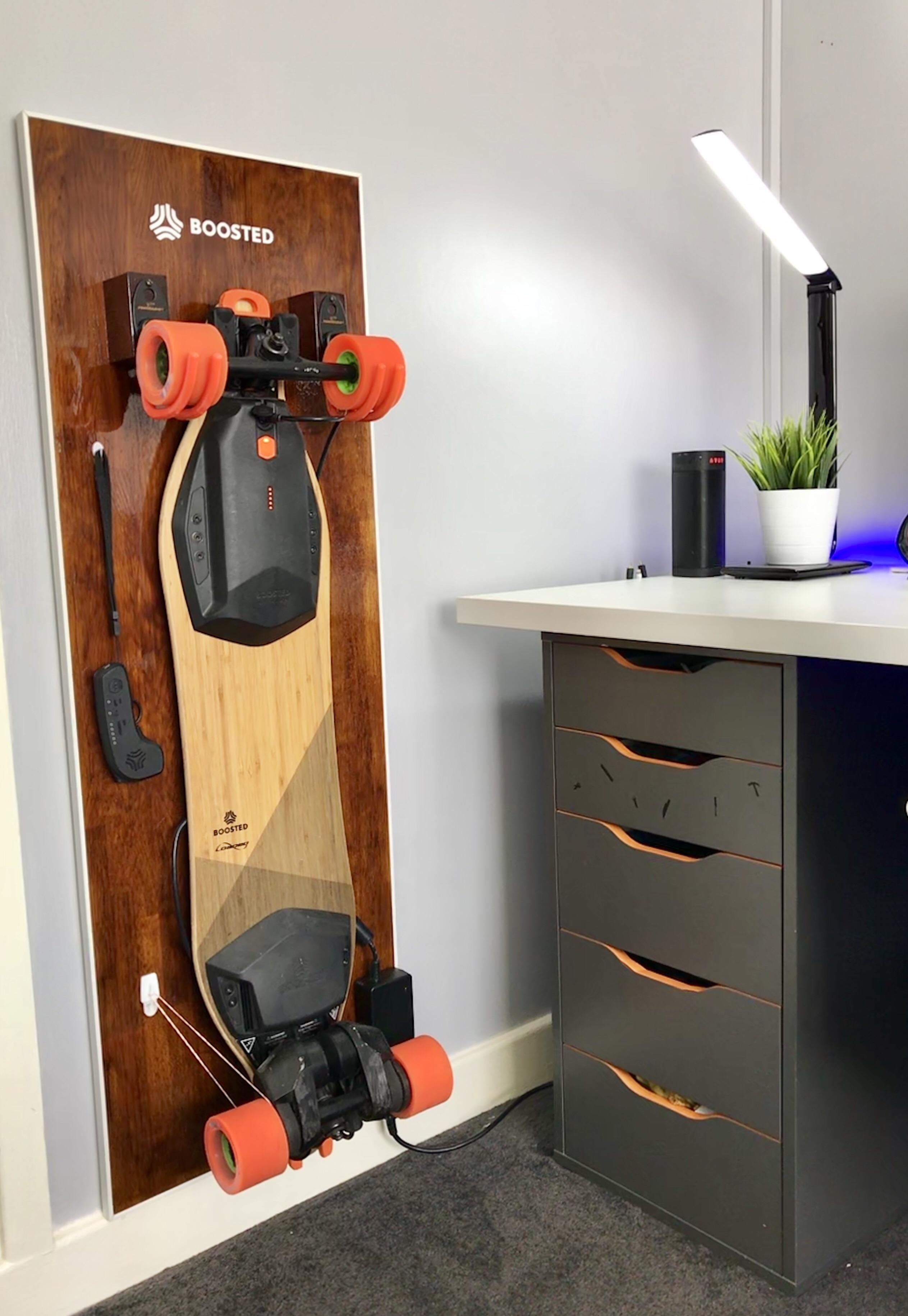 My take on a Boosted wall mount! r/boostedboards