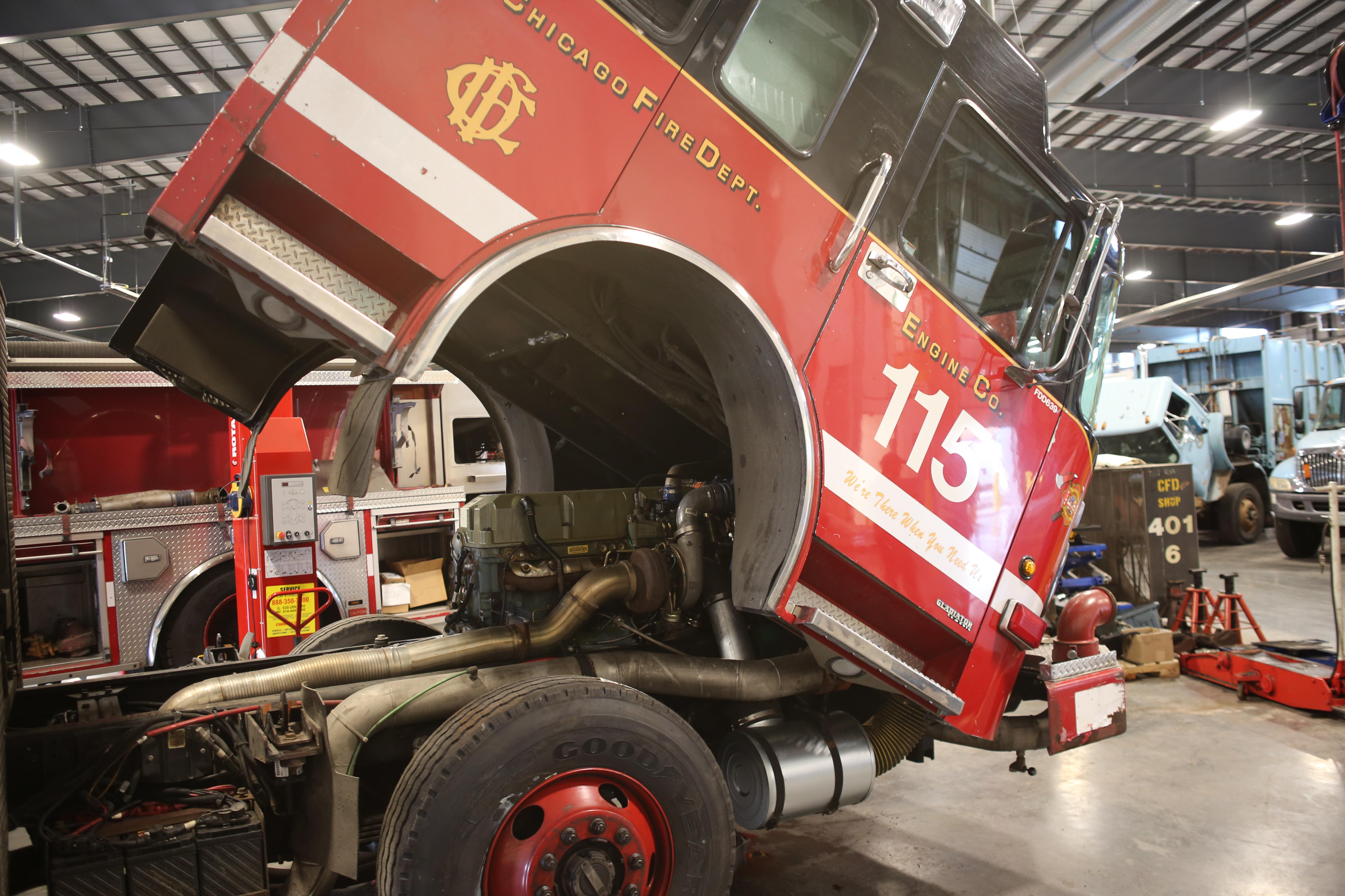 I got to tour the Chicago Fleet Maintenance Center where