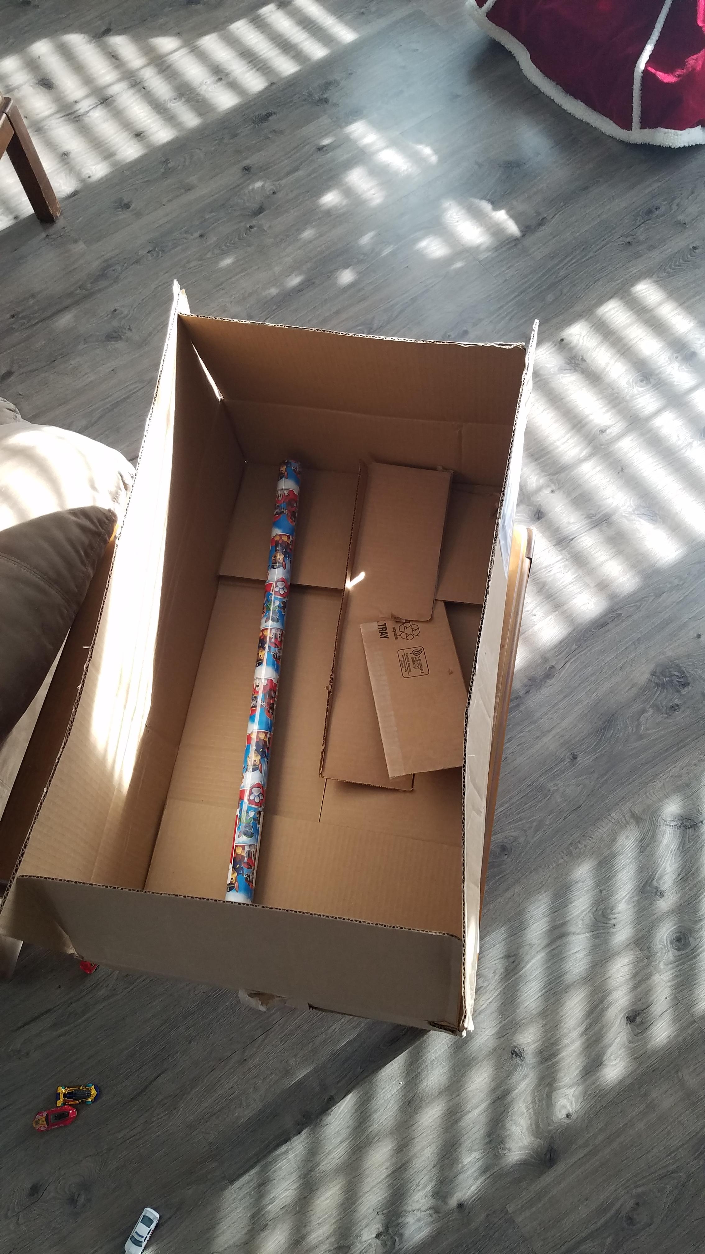 To appropriately ship one roll of wrapping paper from Target. r/therewasanattempt