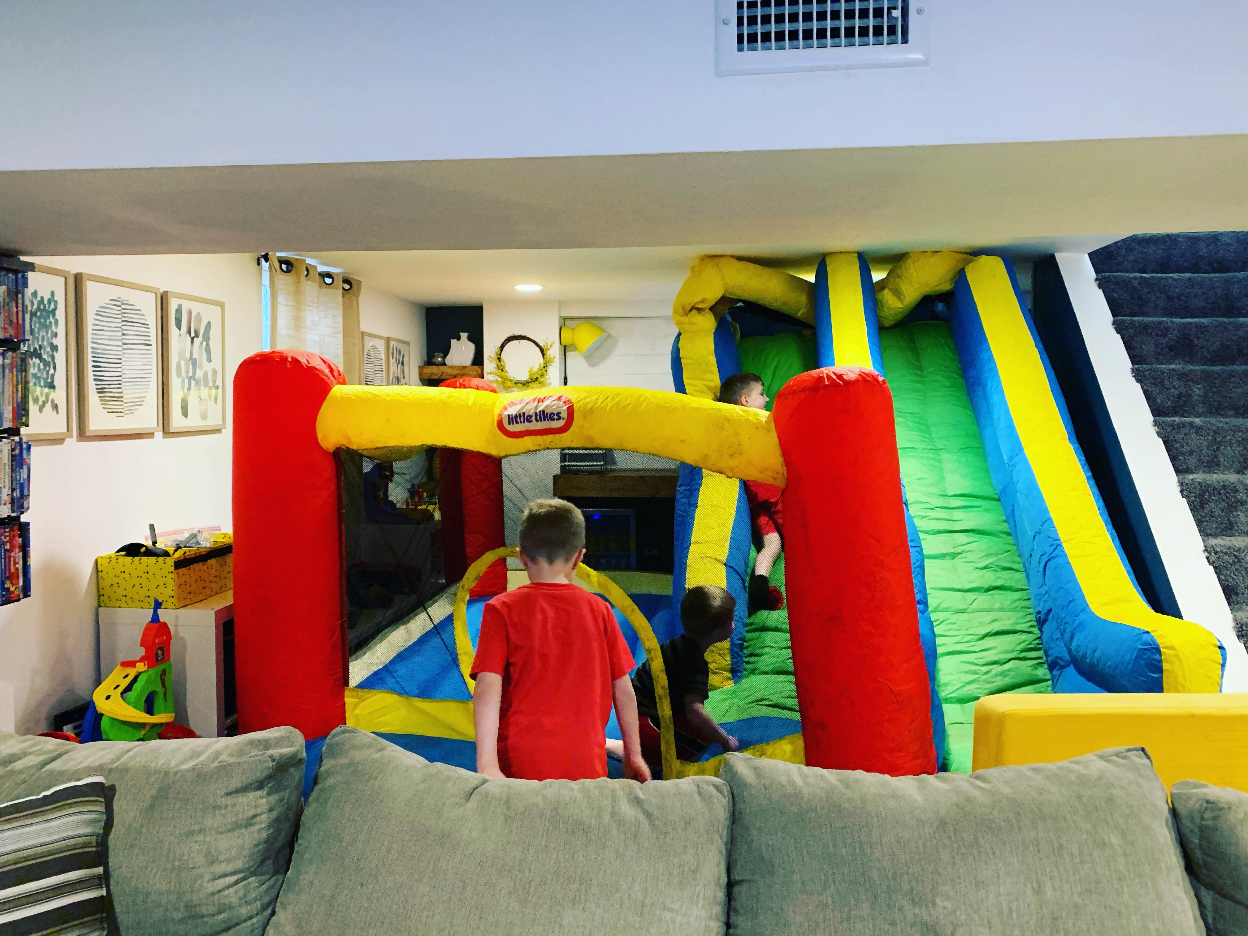 Today’s Activity Indoor Bounce House r/daddit