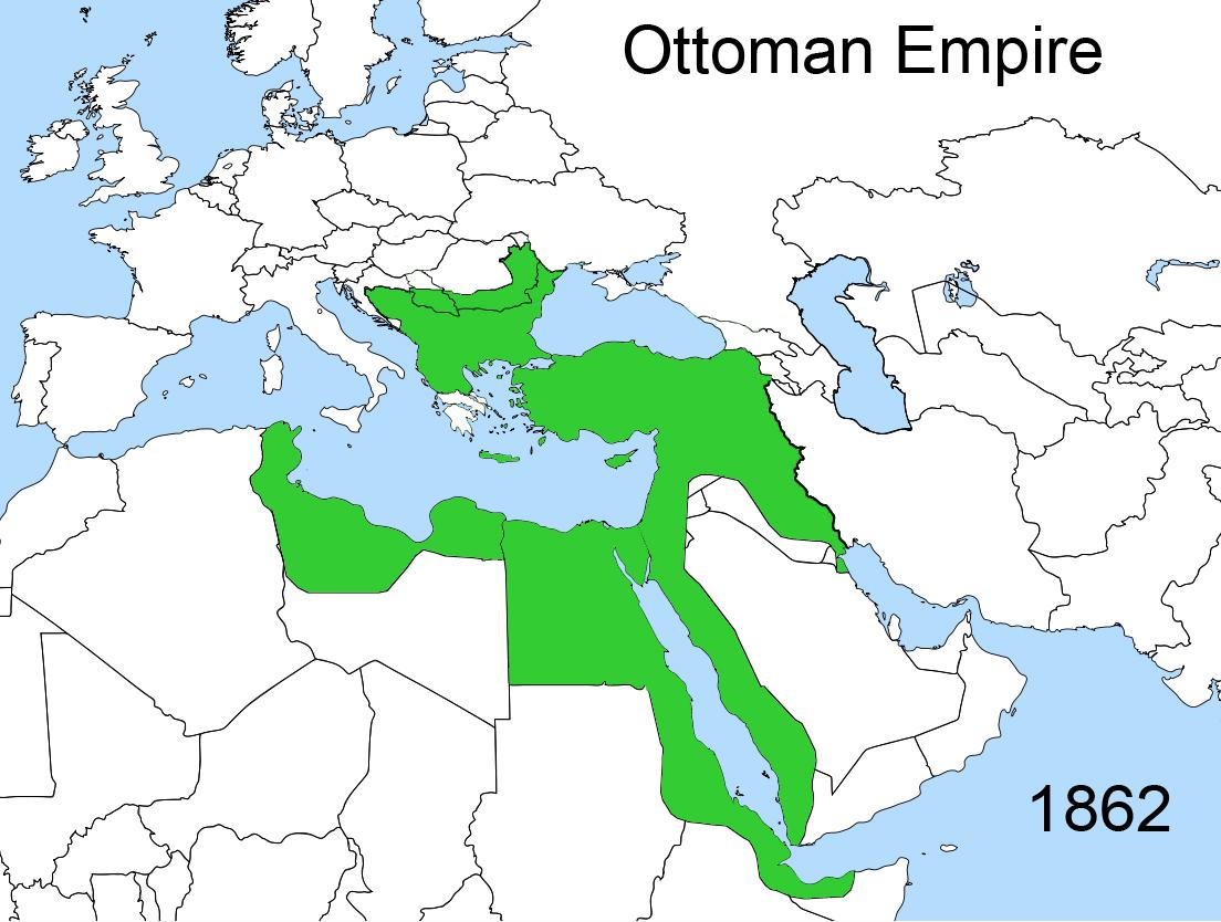 ottoman empire = thick wallachia and hot danubesava border r/mapgore
