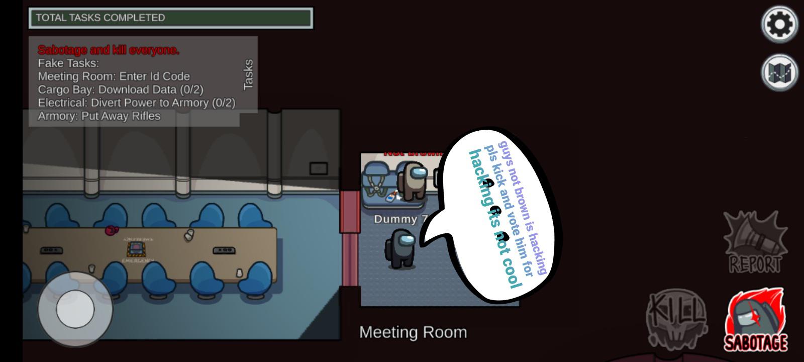 Among us hackers be like(dont tell innersloth that i did a glitch) r