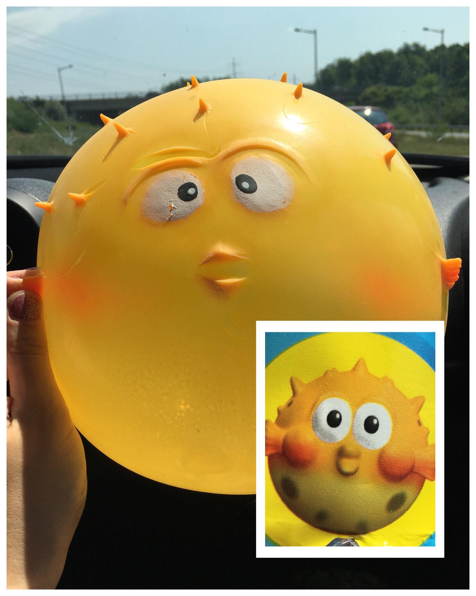 Bought this blow up toy for my kid at Canadian Tire It looked cute in