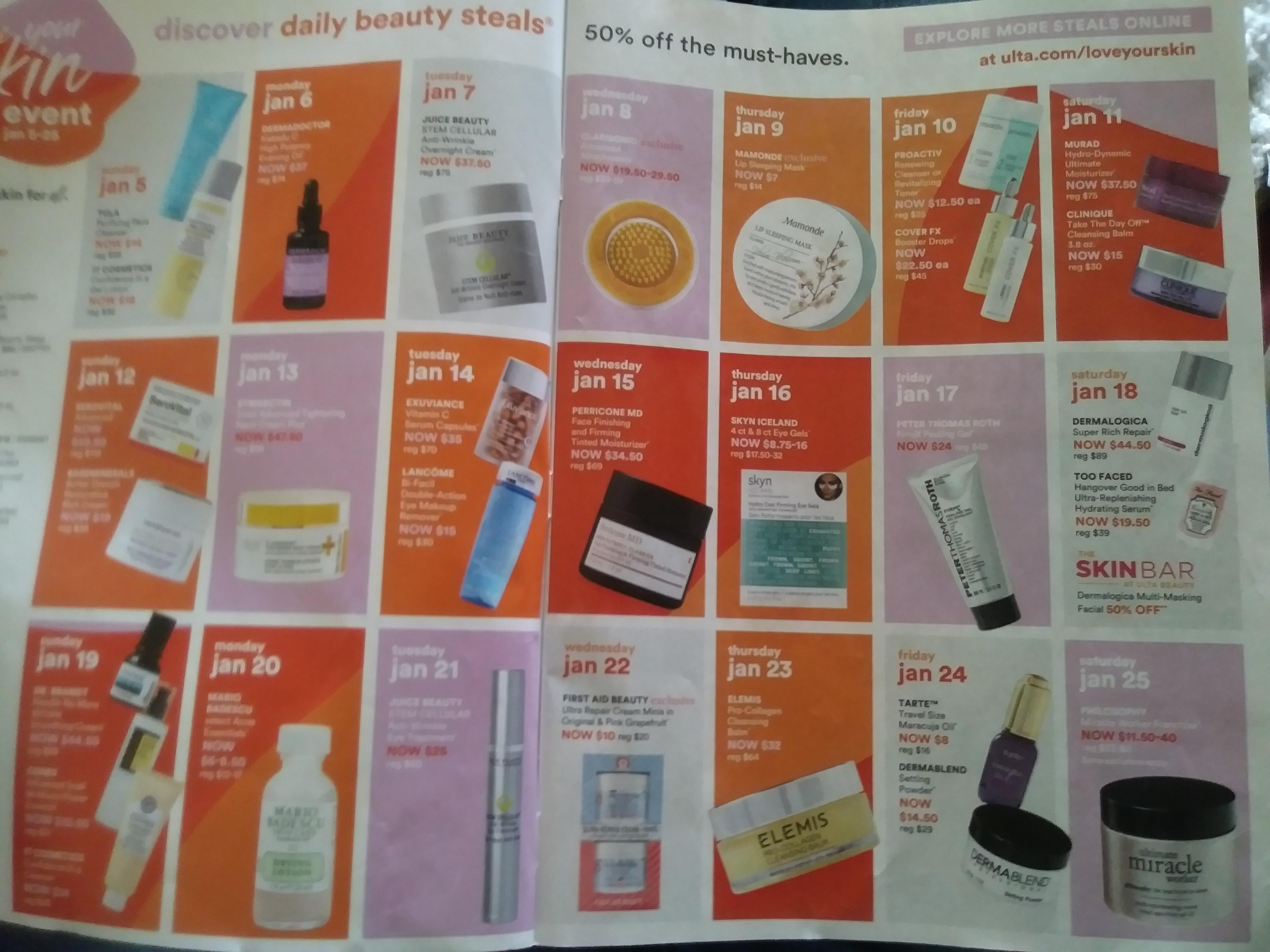 Ulta SALE for Jan 2020 r/BeautyAddiction