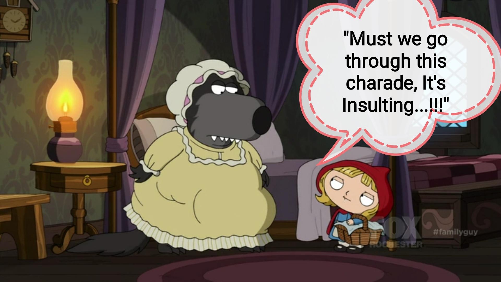 One of the most ironic & truest quote ever said on Family Guy Season