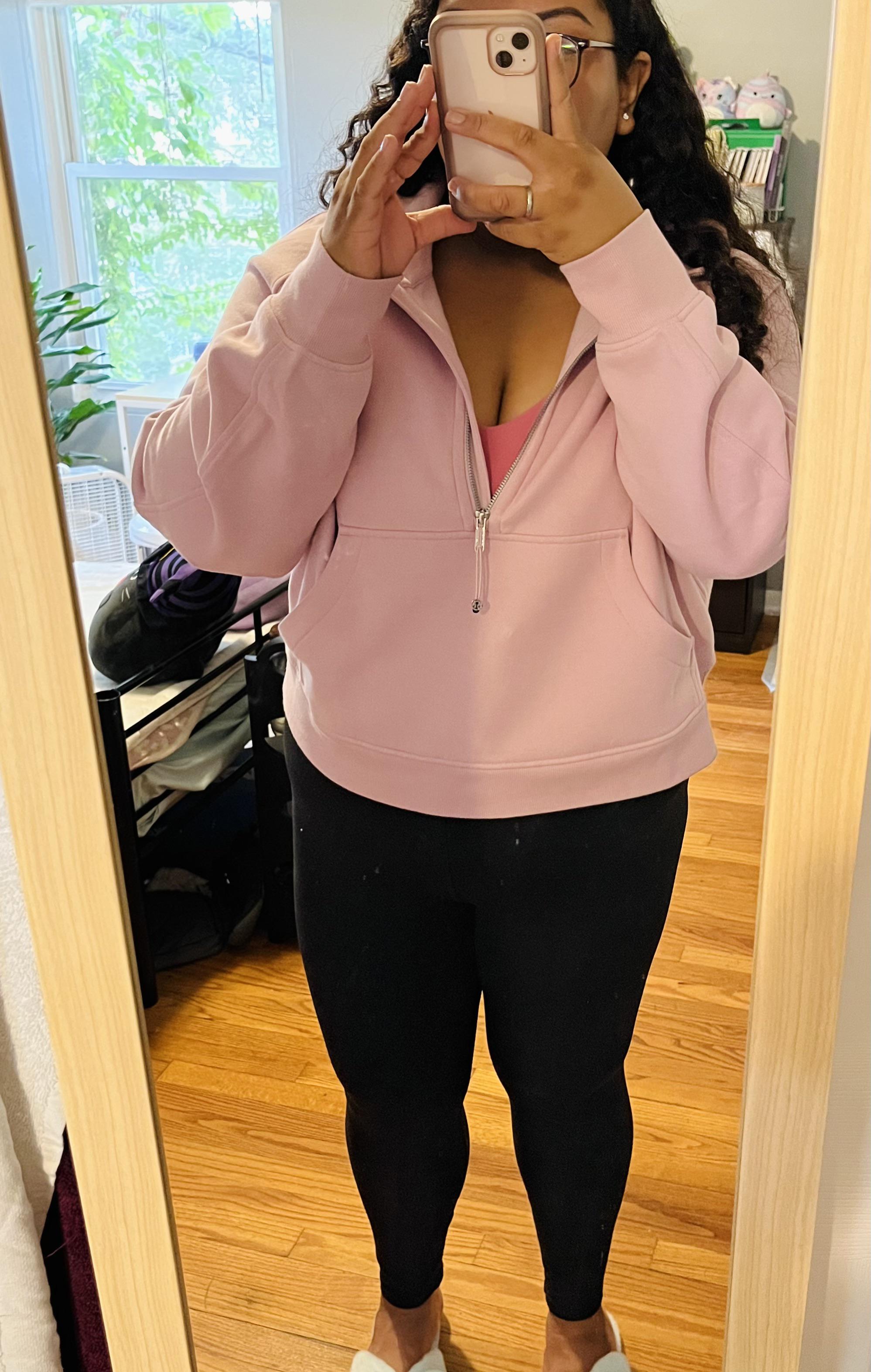 ootd ft pink peony scuba and pink blossom align tank r/lululemon