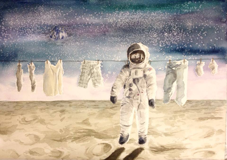 The Man on the Moon Illustration