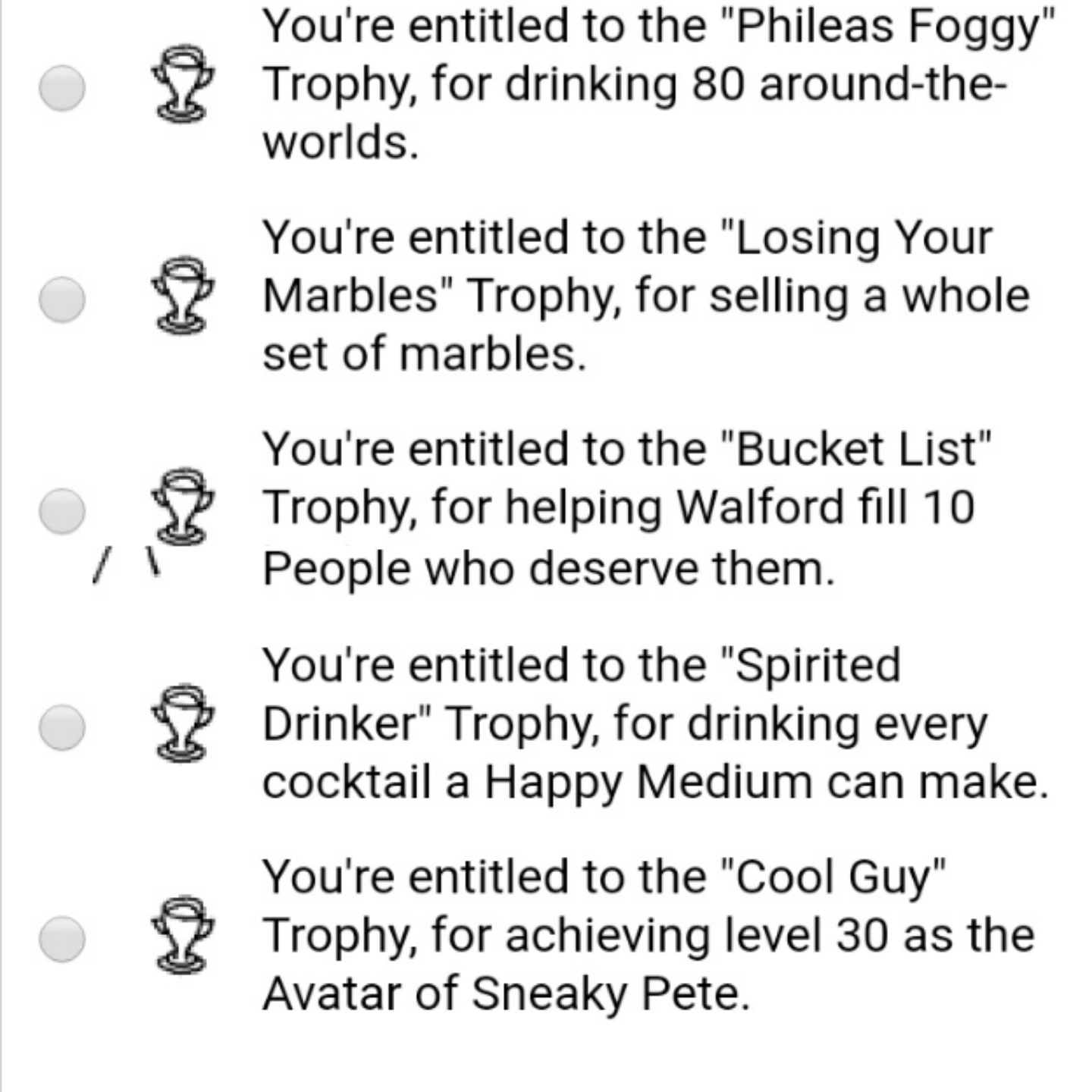 5 more Trophies in 20 days. 5 more Points. Exploring Collector Score