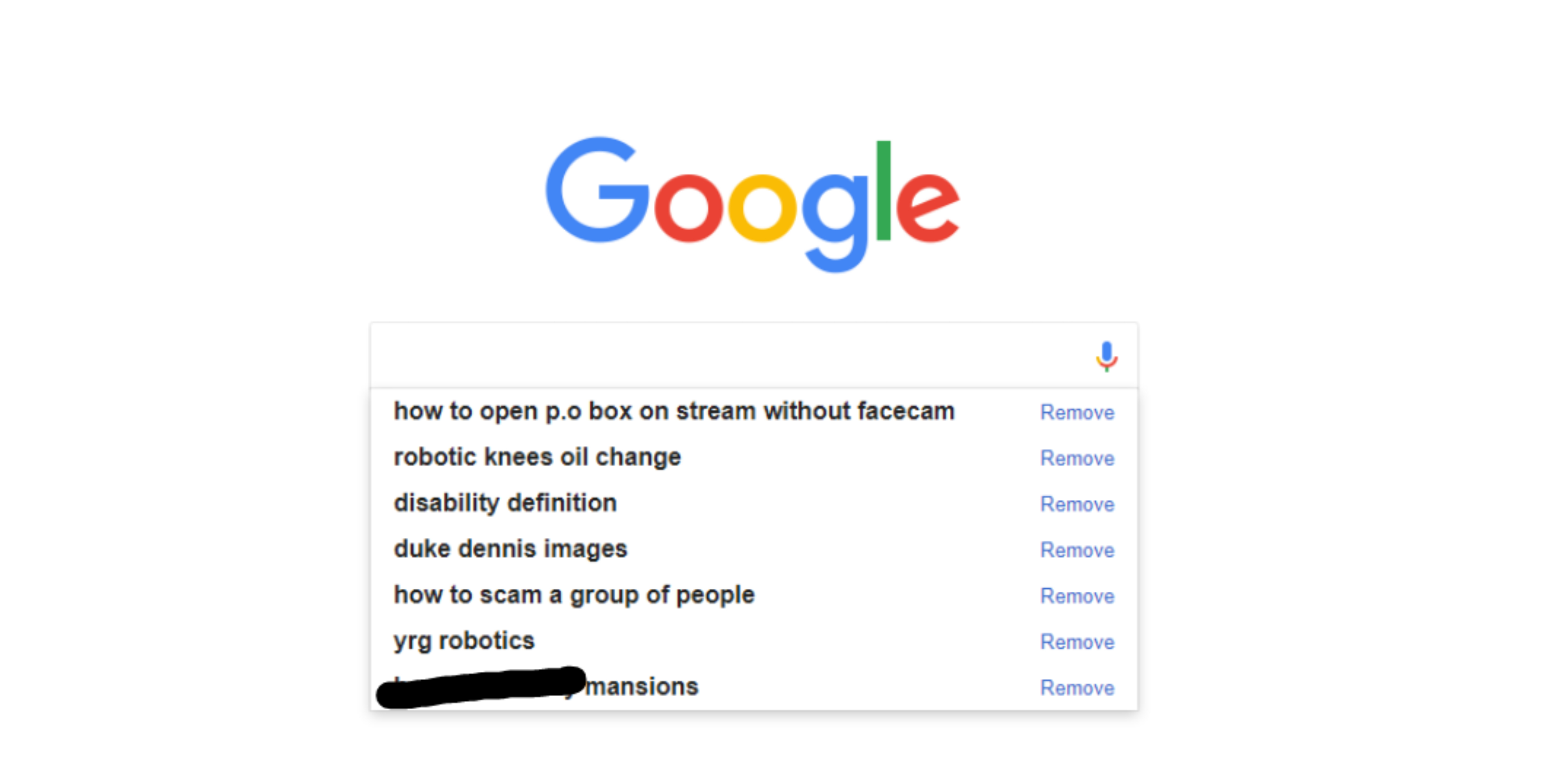 YourRAGE leaked Google search history : YourRAGE