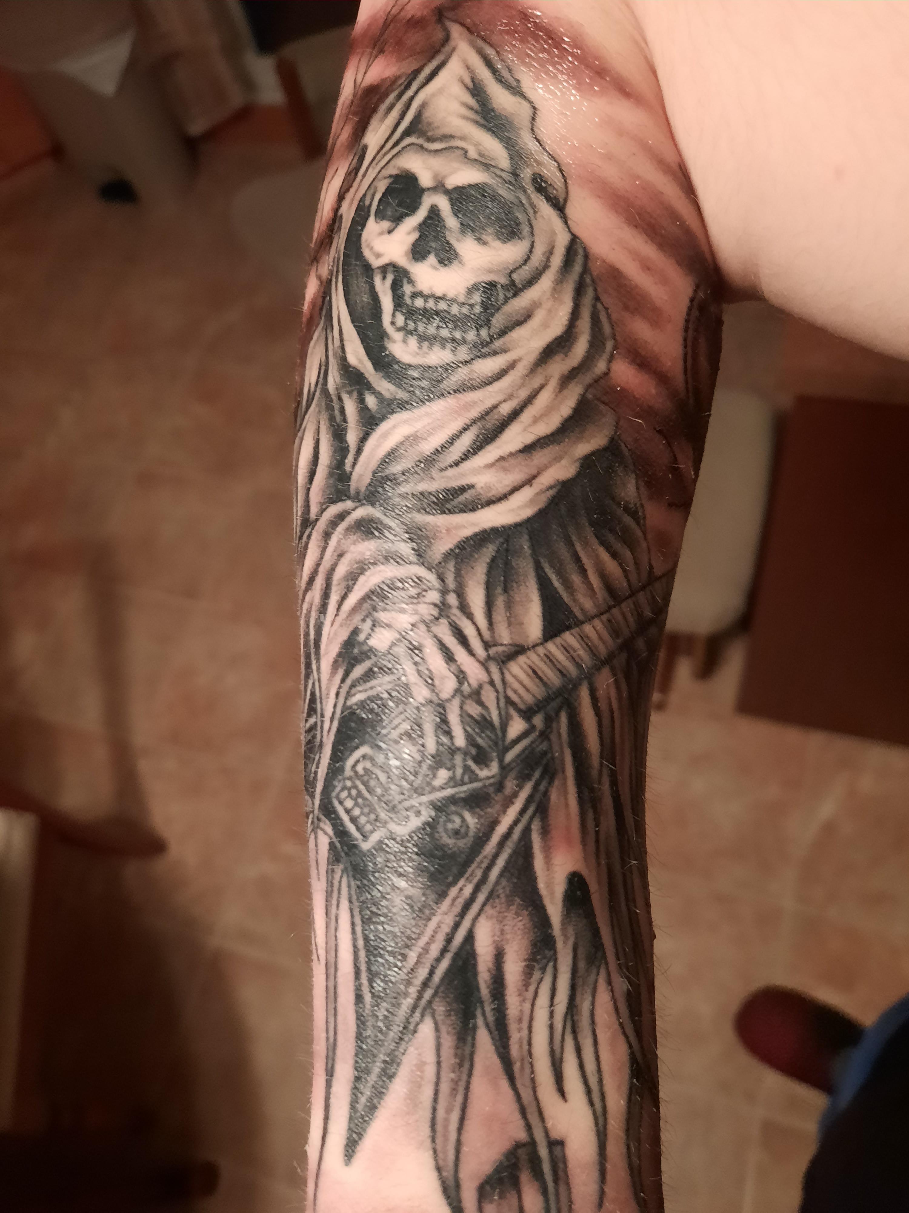 Got My Own Reaper Tattoo! (Sorry For The Bad Photo) : R/Sonsofanarchy 4000_x_3000_jpg