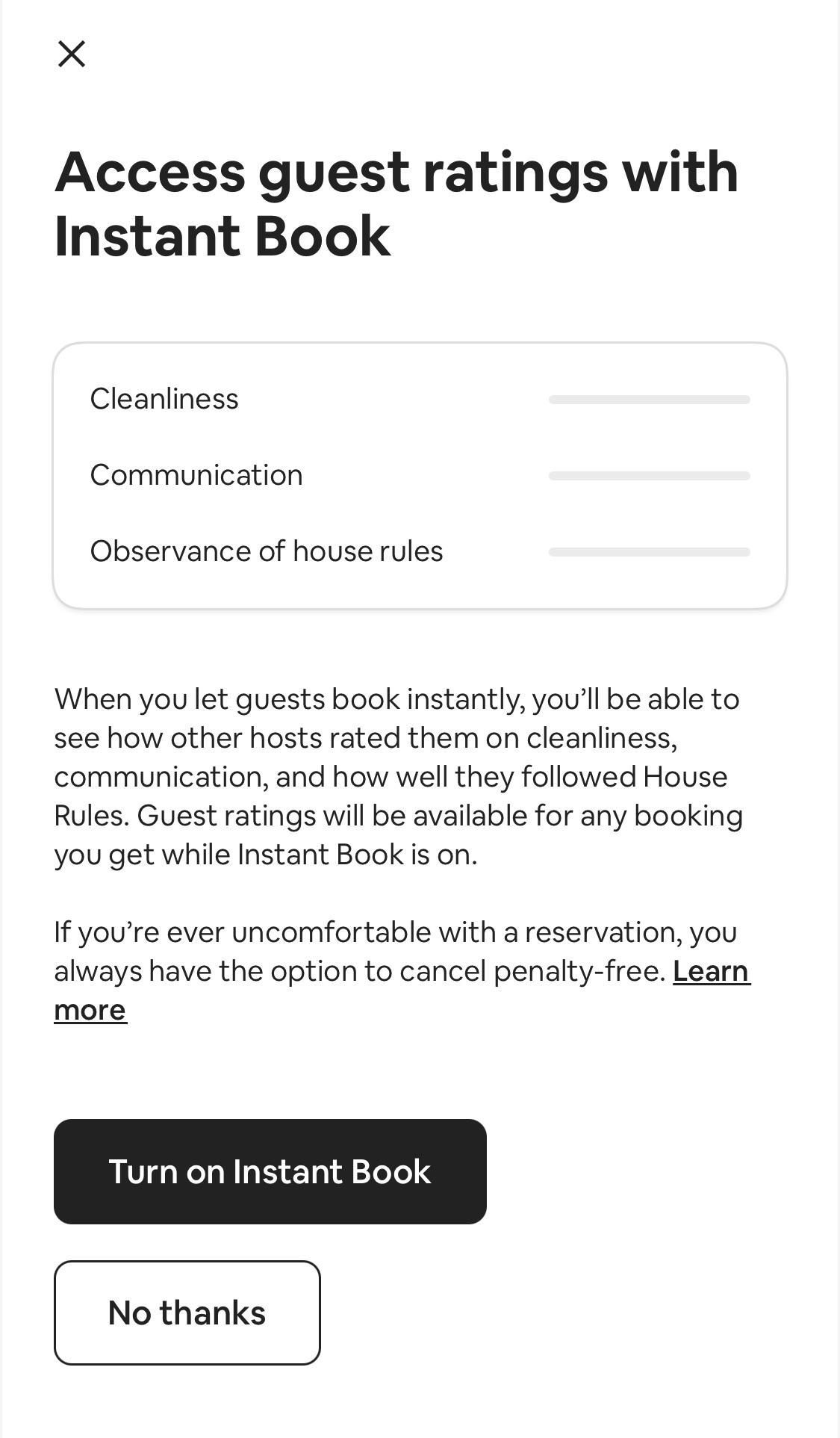 Fuck Airbnb Part 589247. Is this new? We usually have Instant Book on