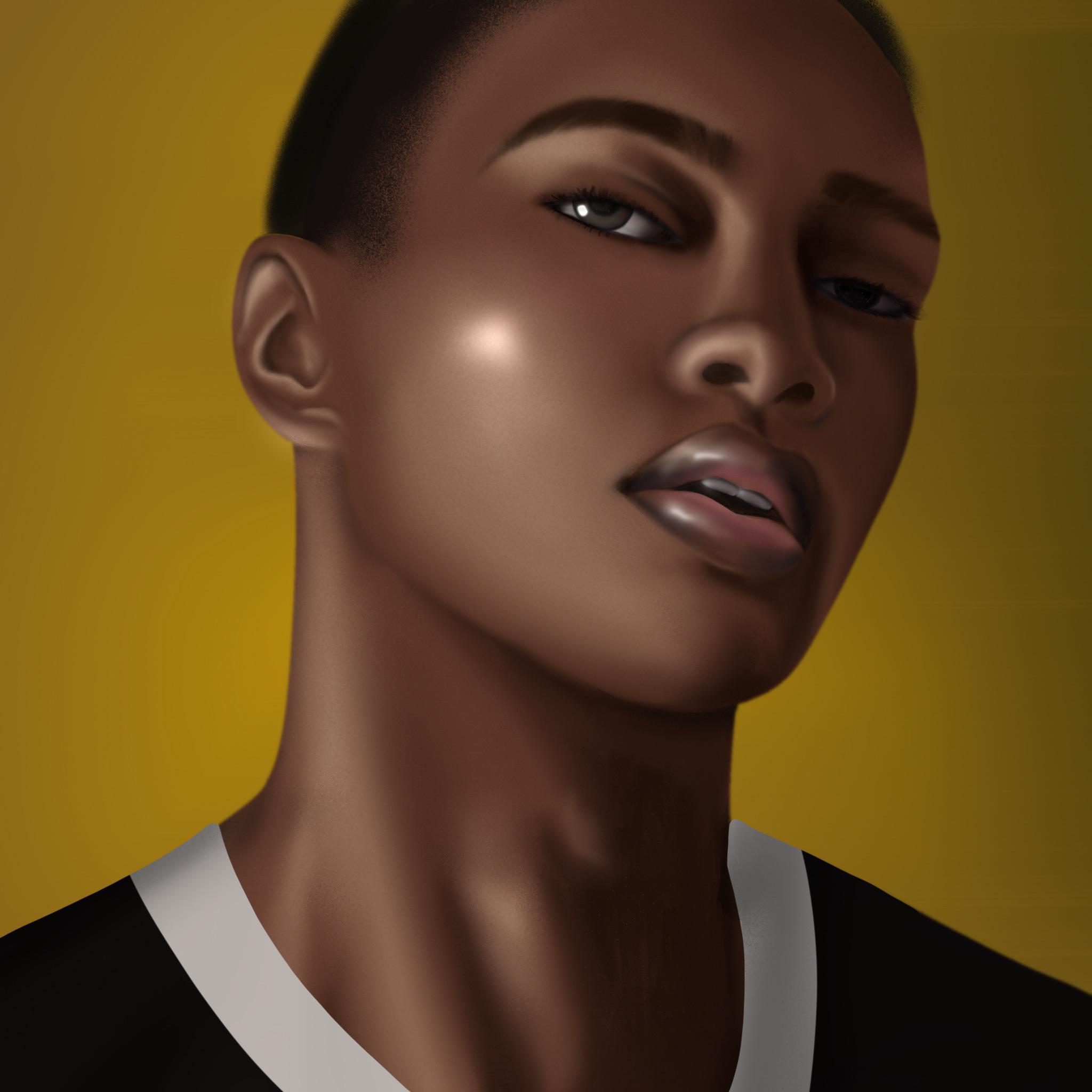 Aran Ojiro in a “realistic” art style, by me r/haikyuu