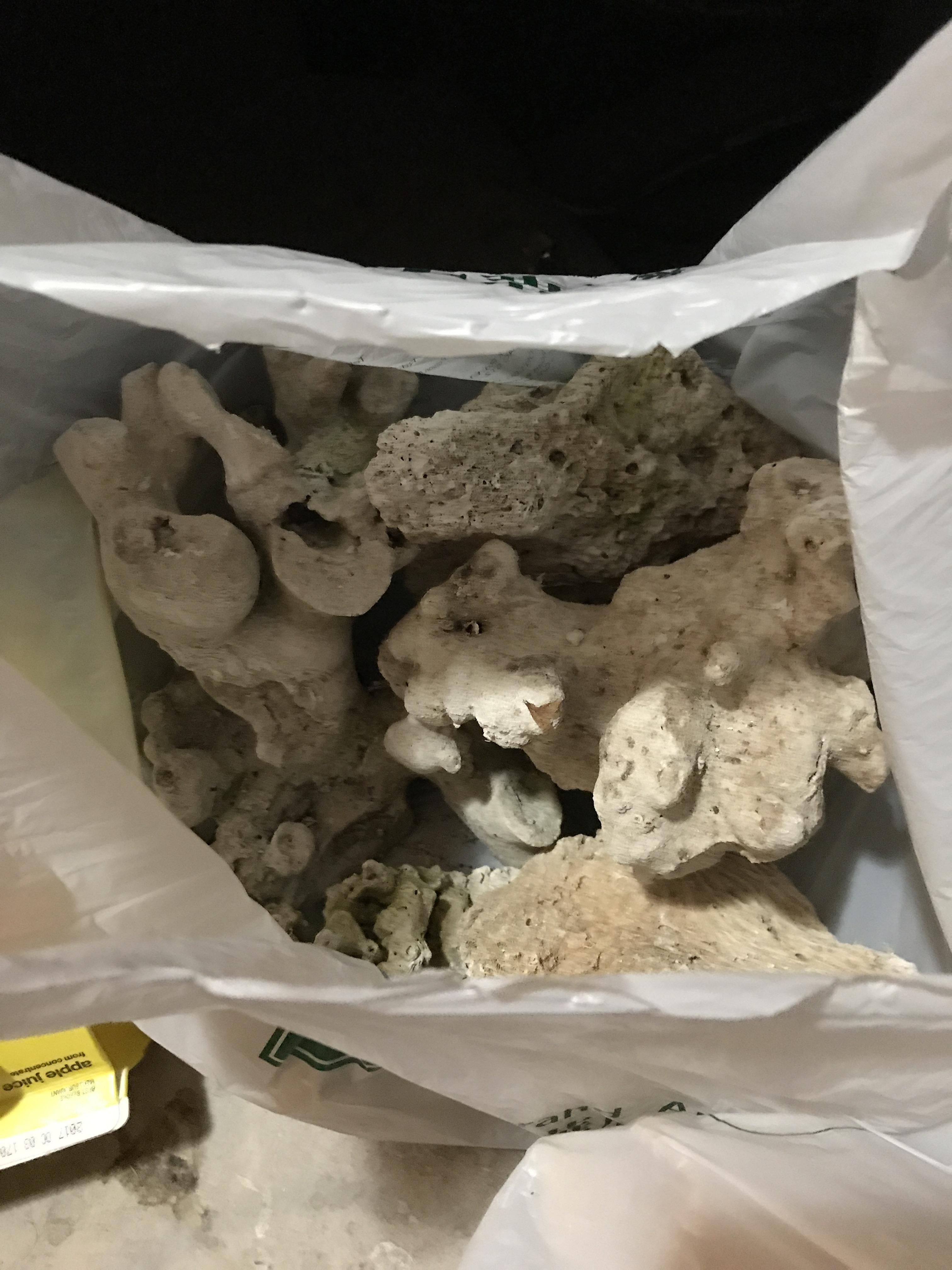 I was given 2 bags of rocks from a family friend. Apparently he used to have Cichlids and not