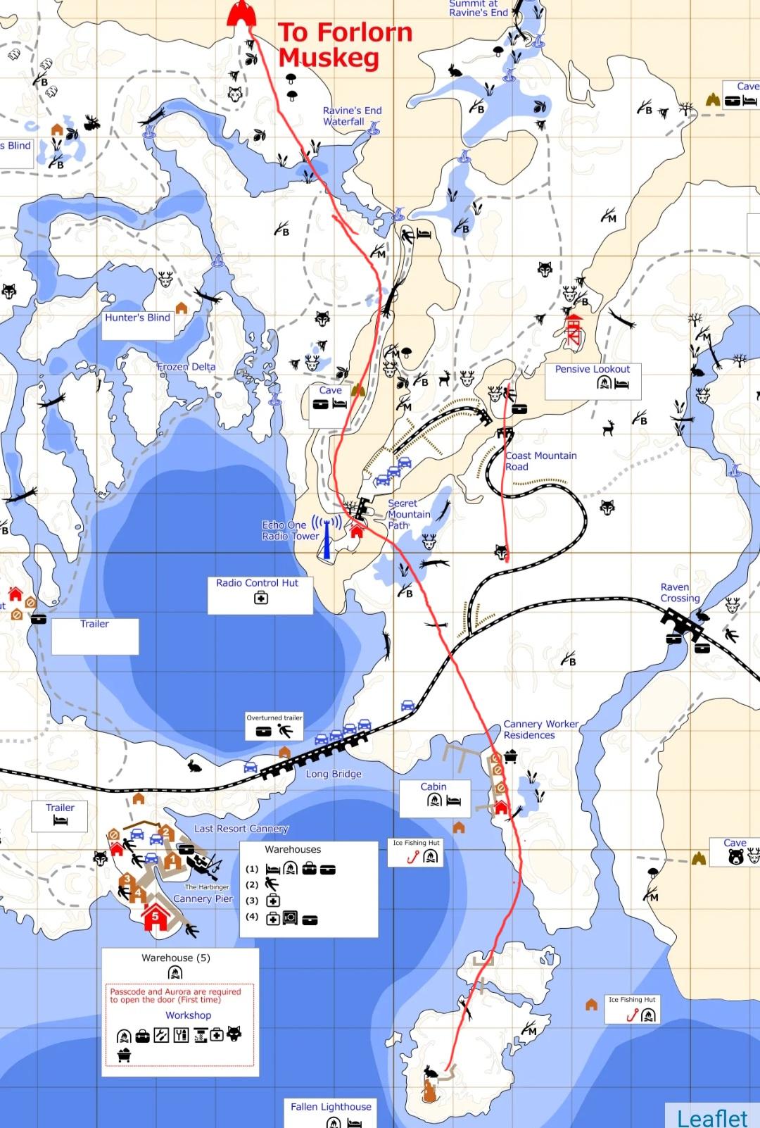 The Long Dark The Long Dark Bleak Inlet Detailed Map - vrogue.co