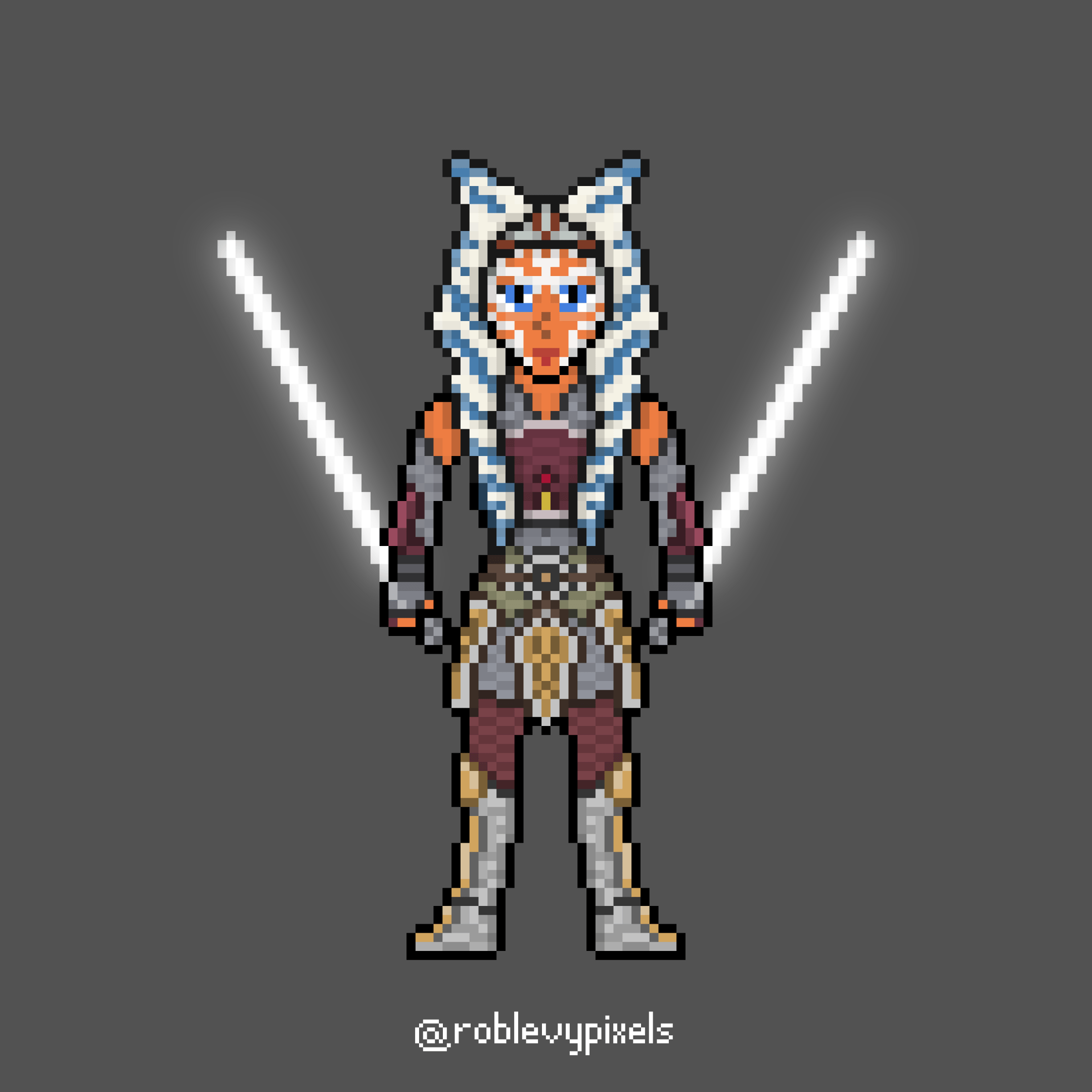 Ashoka Tano r/PixelArt