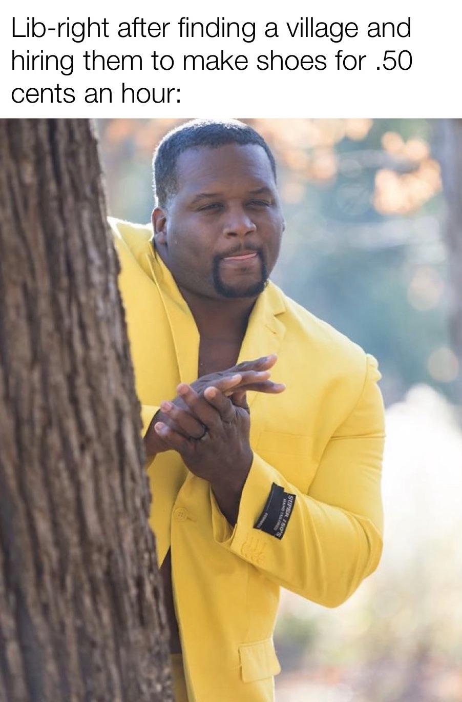 This meme is so perfect, guy has a yellow shirt and he’s looking past a