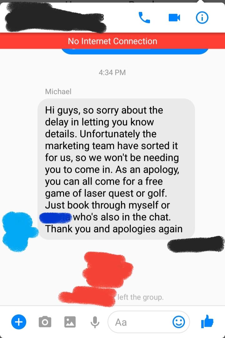 So these guy promised a SFX job on Halloween to me and 3