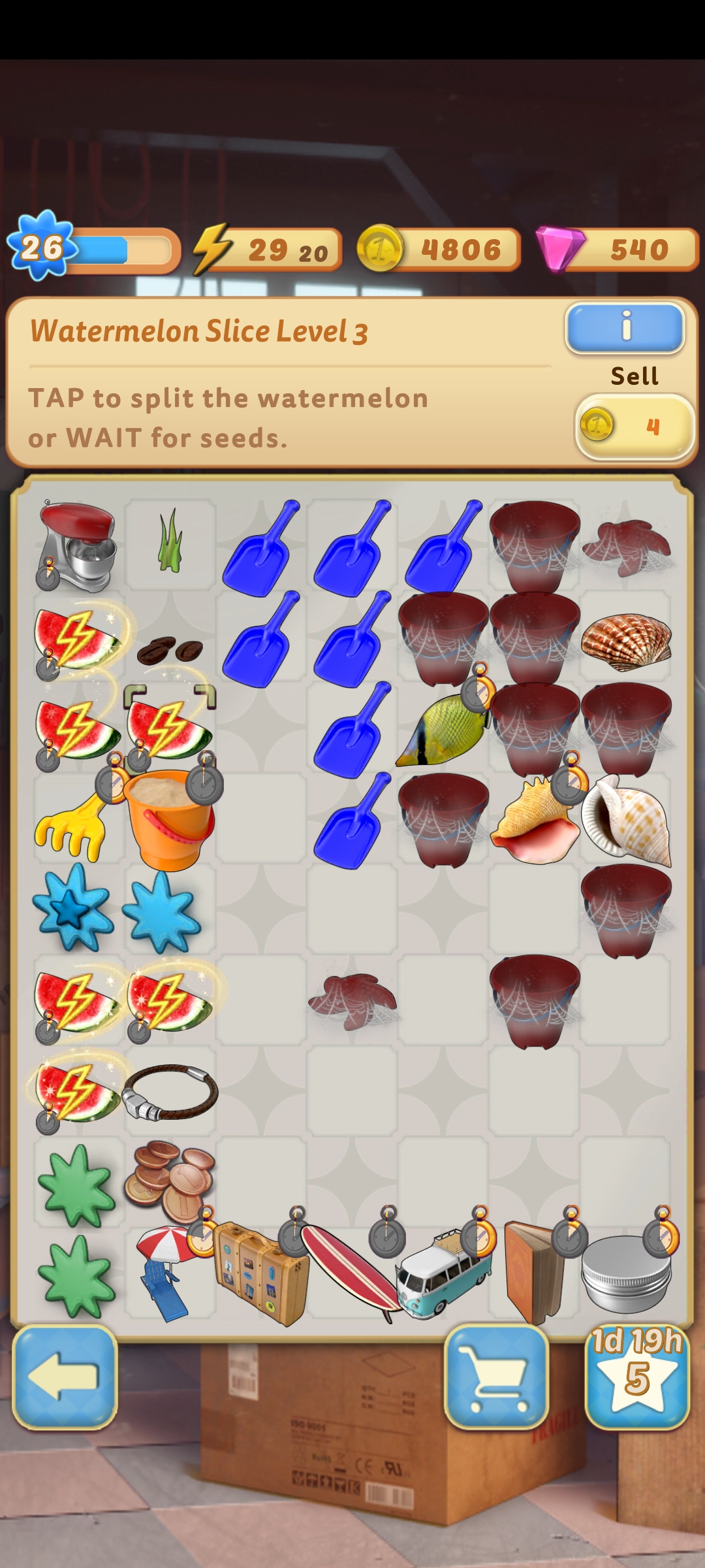 1st time on Casey event. Should I merge the blue shovels to merge with