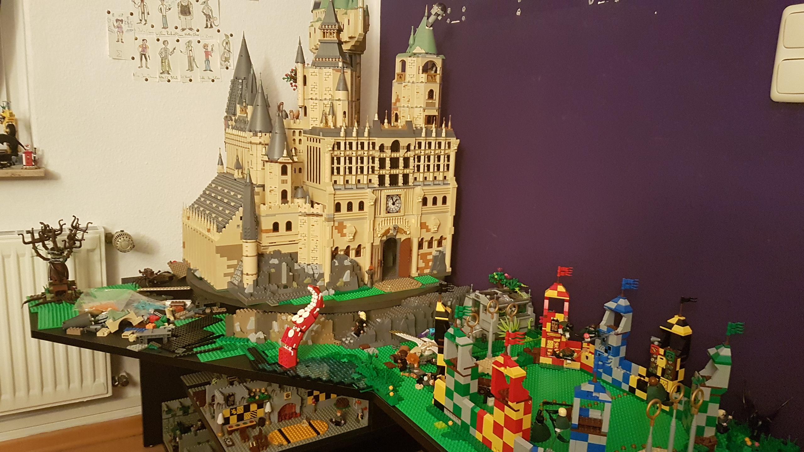 My Hogwarts is growing. The Mountain and countryyard are still in The