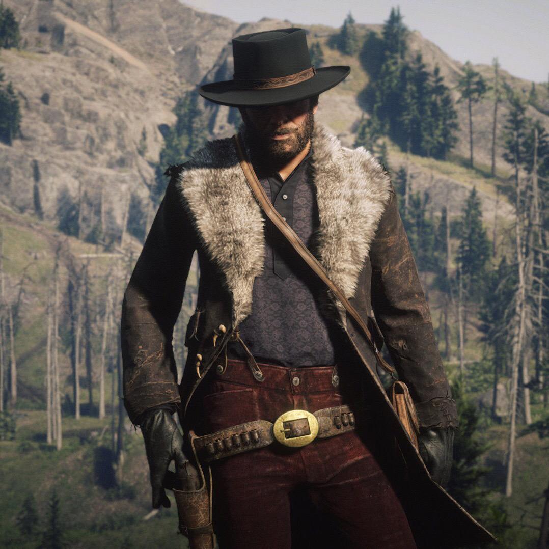 My favorite coat in the game, the wolf coat r/reddeadfashion