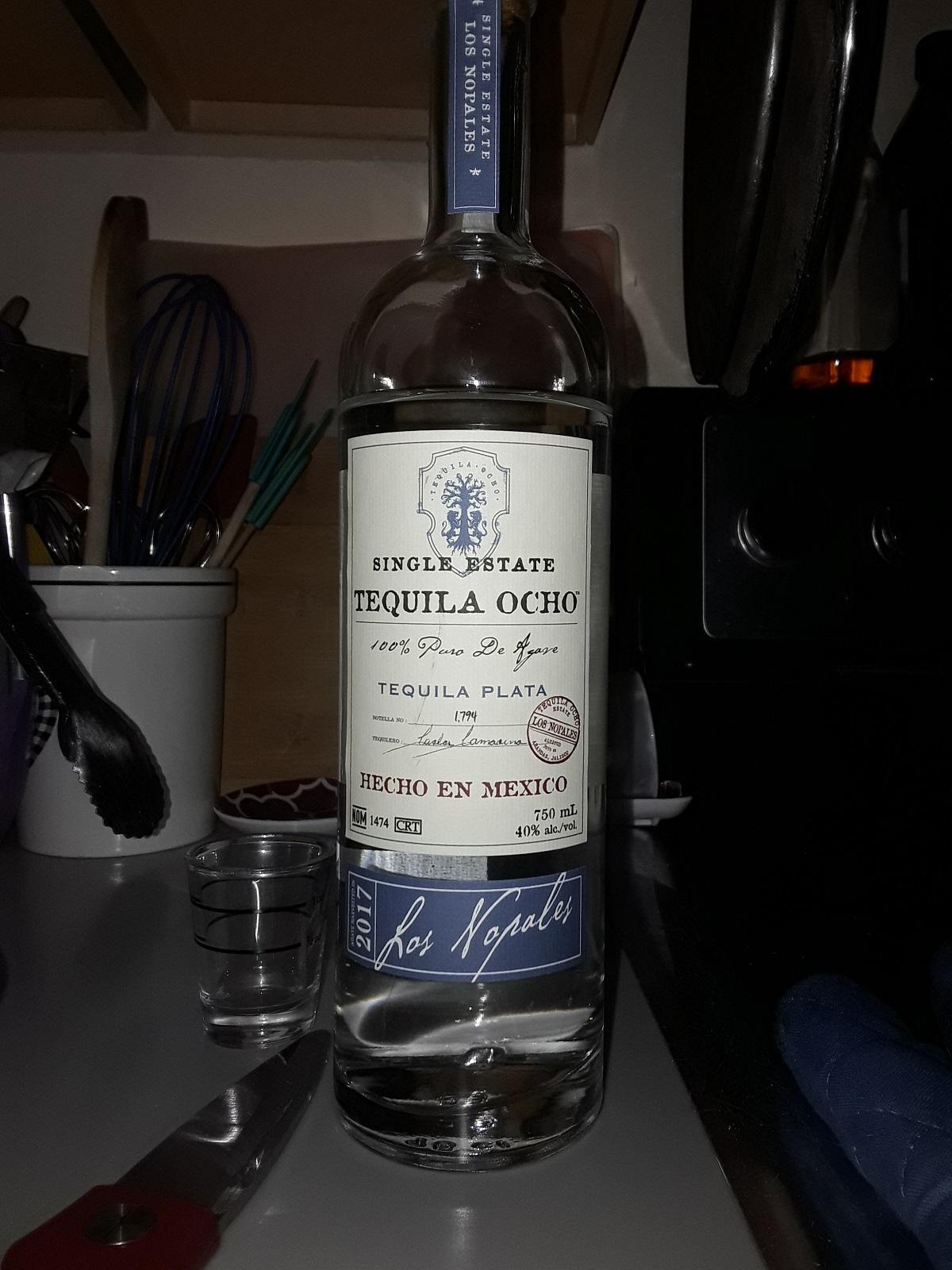Ocho Tequila Plata Los Nopales 2017 Nom 1474 r/tequila