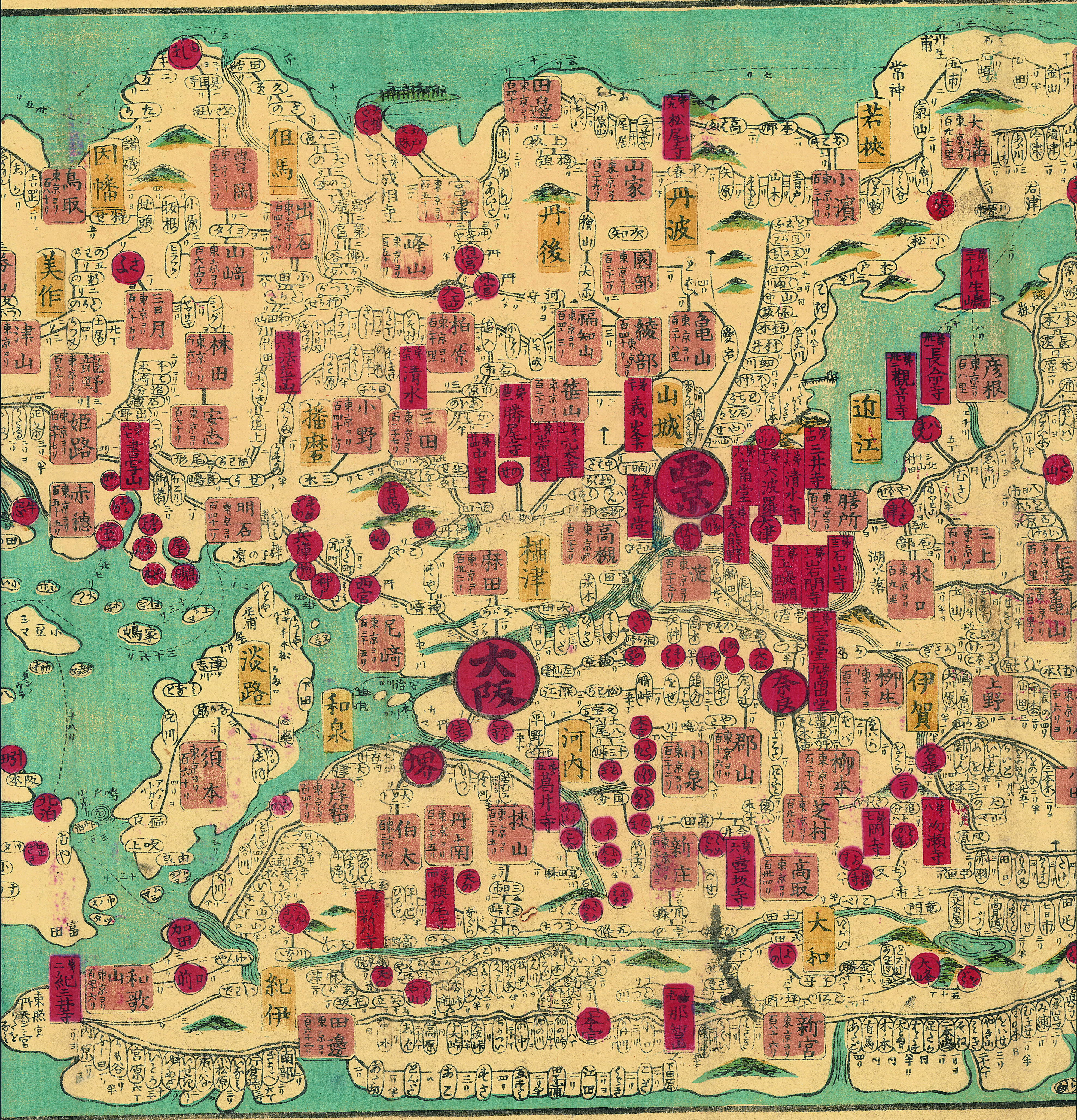 Detail from a map of Japan, year unknown MapPorn