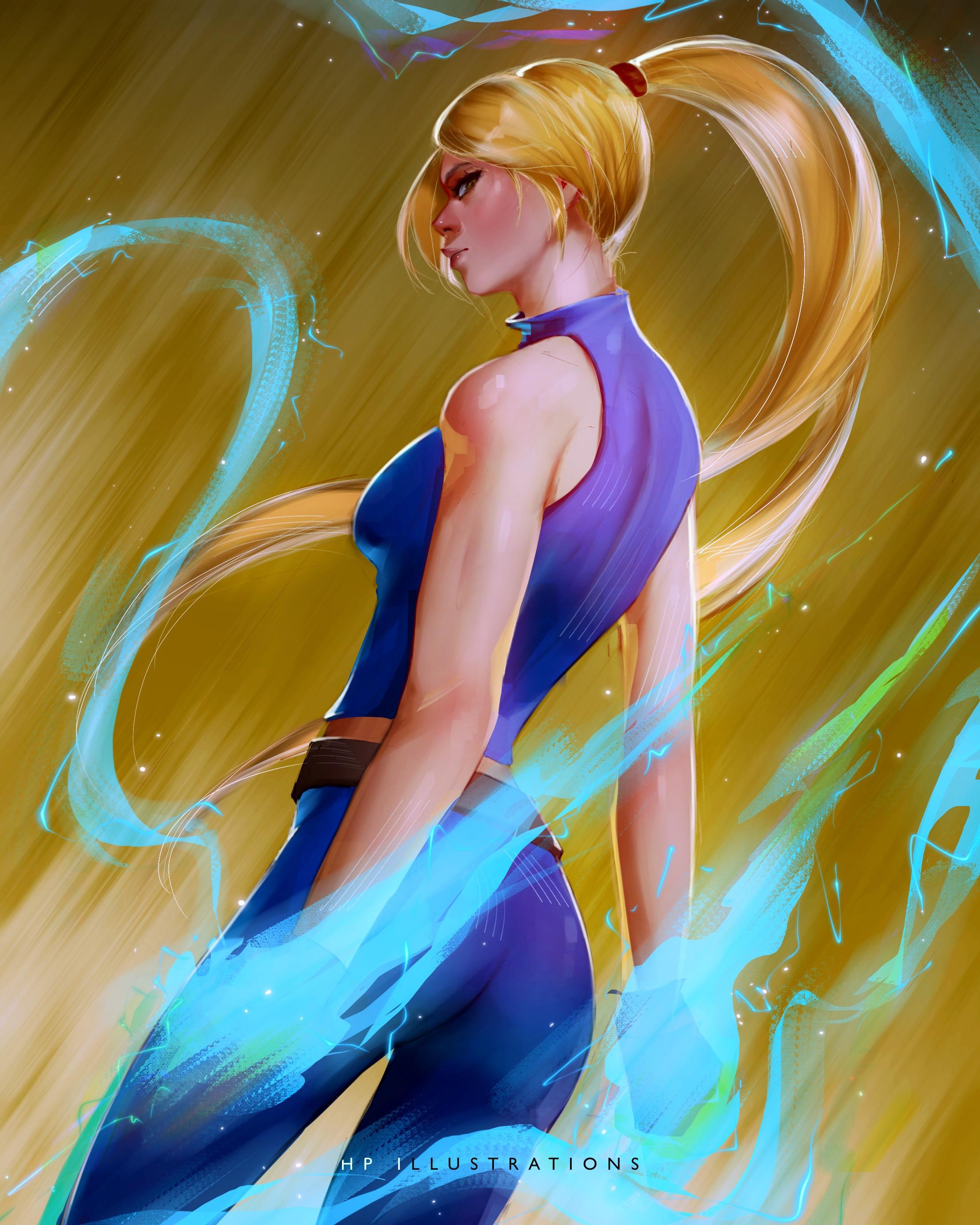 Virtua Fighter Sarah Bryant art commission by HP Illustrations r