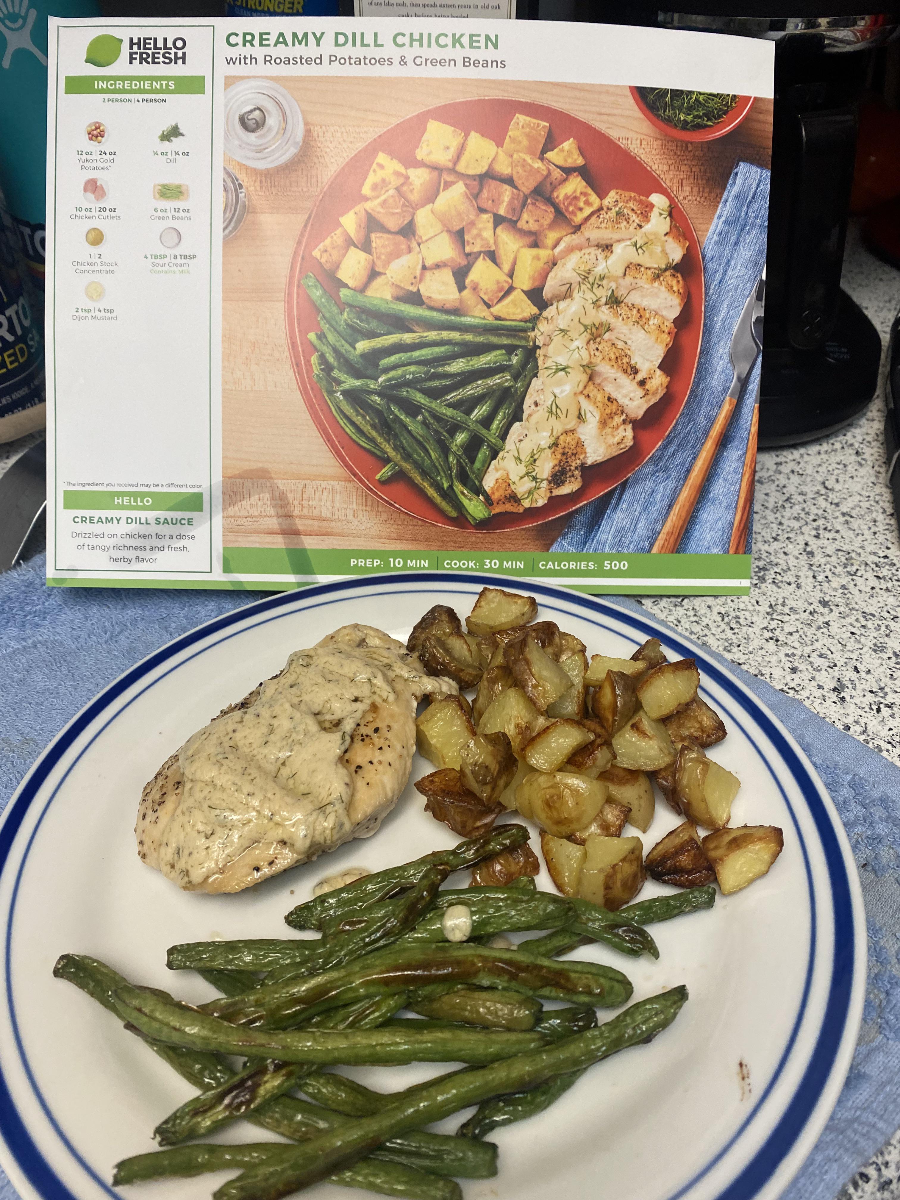 Creamy Dill Chicken! r/hellofresh