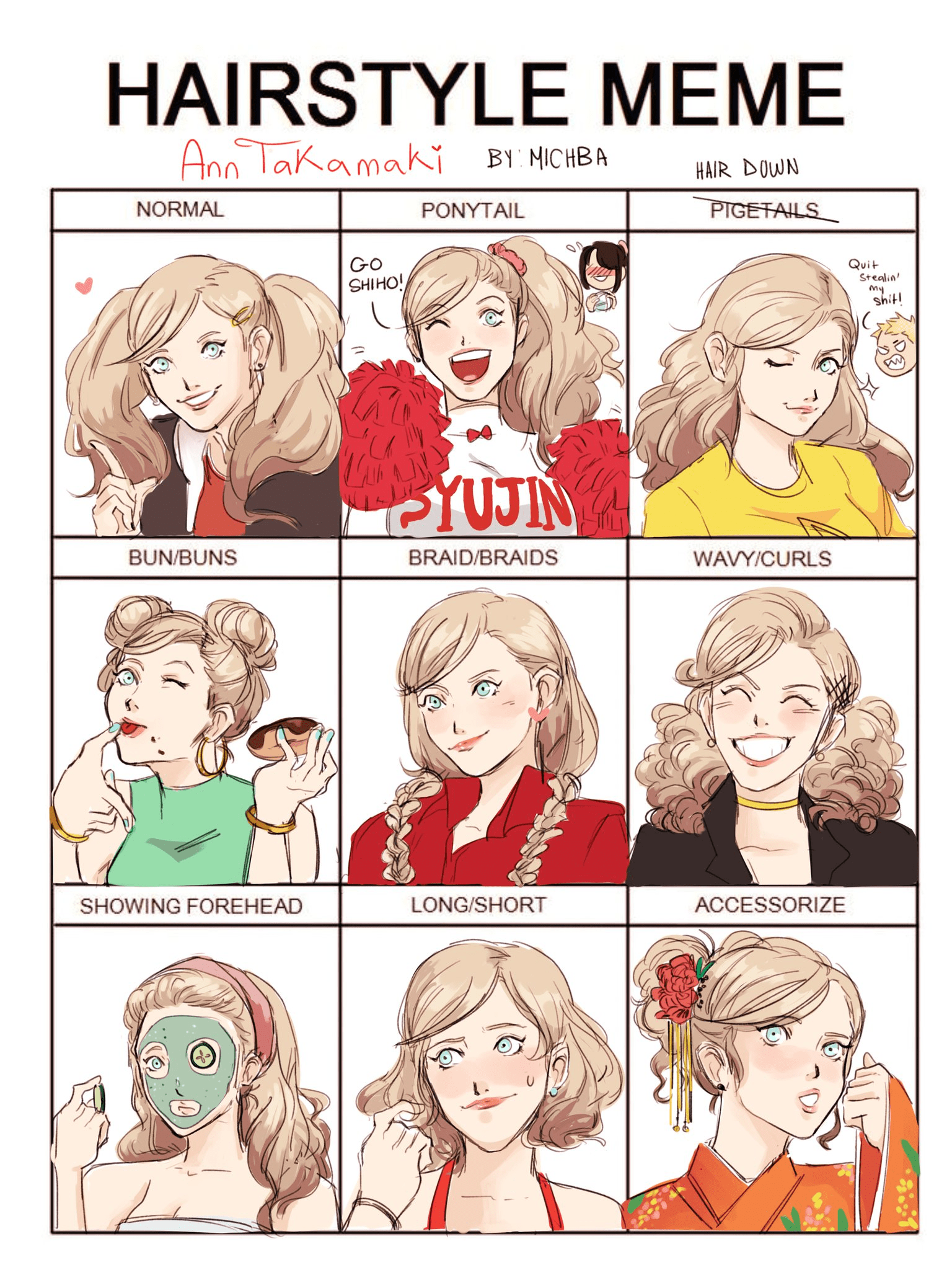Short Hair And Bangs Meme bpatello