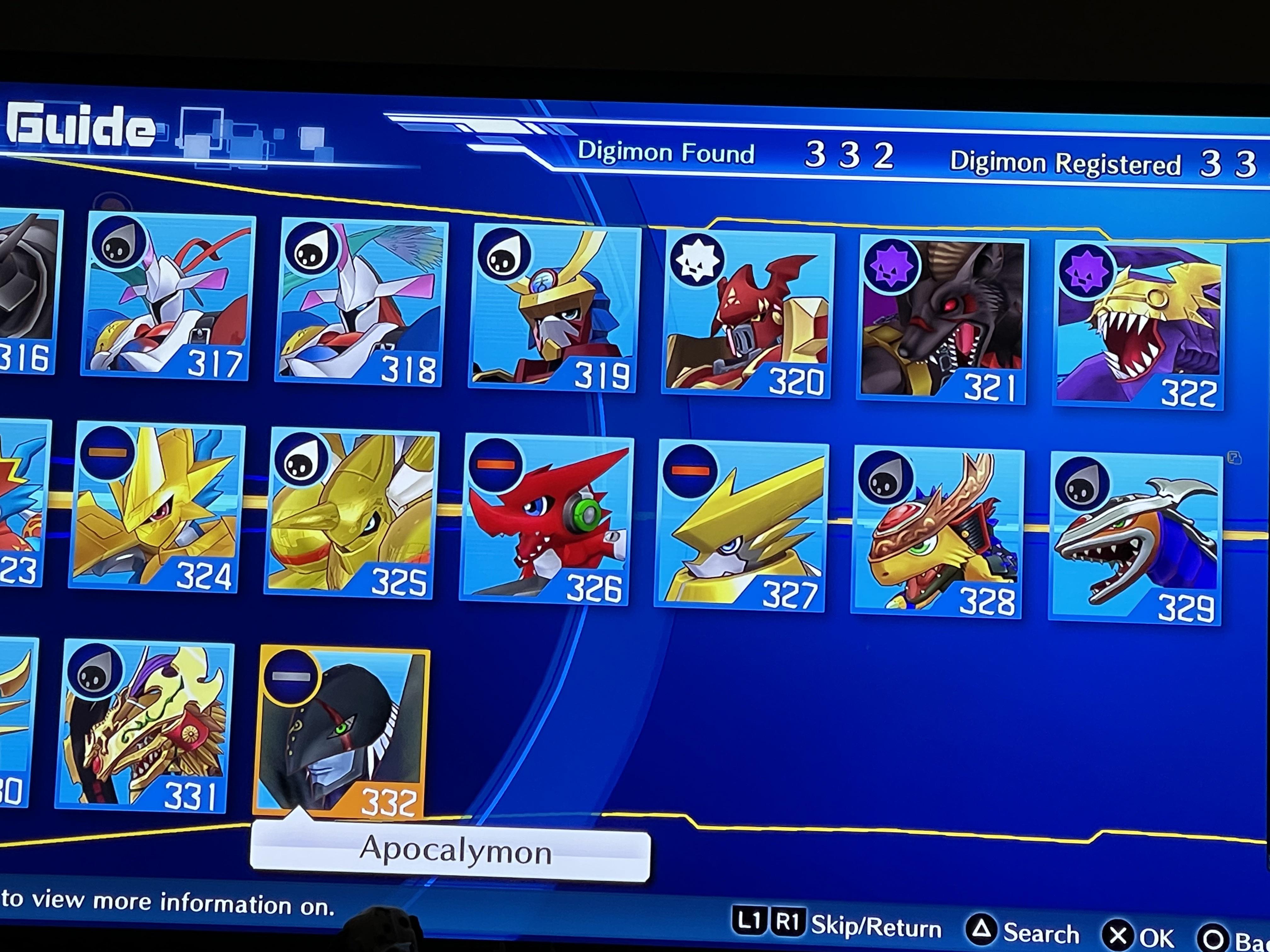 Completed Field Guide in HM. Without the DLC Digimon r/CyberSleuth